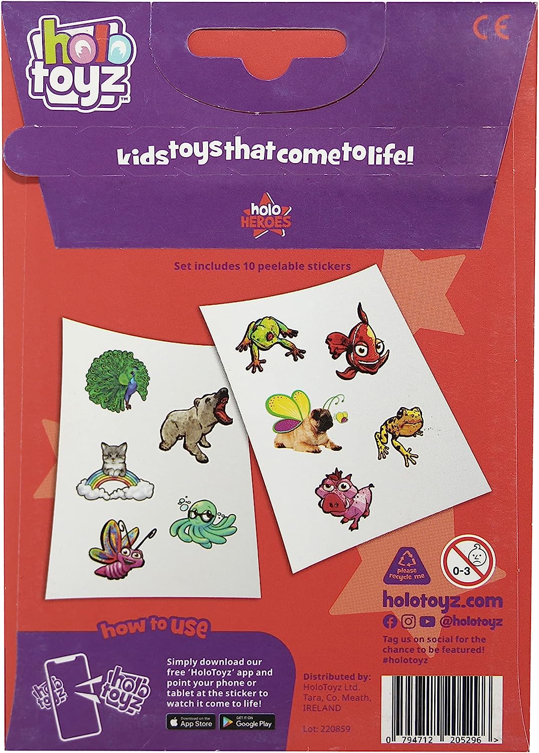 HoloToyz - Holo Heroes Augmented Reality Αυτοκόλλητα Επαυξημένης πραγματικότητας που ζωντανεύουν σε κινούμενα σχέδια