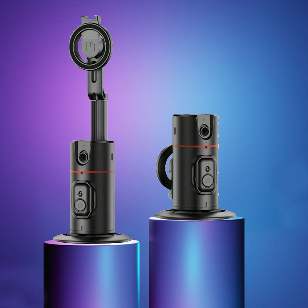 Yesido - Gimbal (SF20) - Stable, Magnetic Auto Face Tracking 360°, 1200mAh, AI Chip, Camera - Black