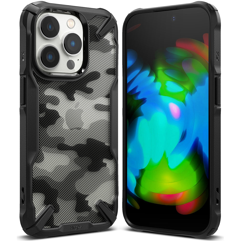 Ringke - Fusion X Design - iPhone 14 Pro - Camo Black