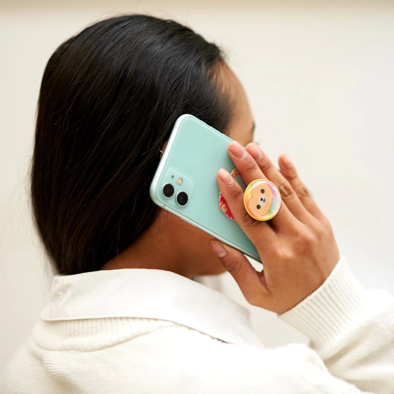Lazerbuilt Squishmallows Leonard the Lion – Universal Phone Grip & Βάση Στήριξης