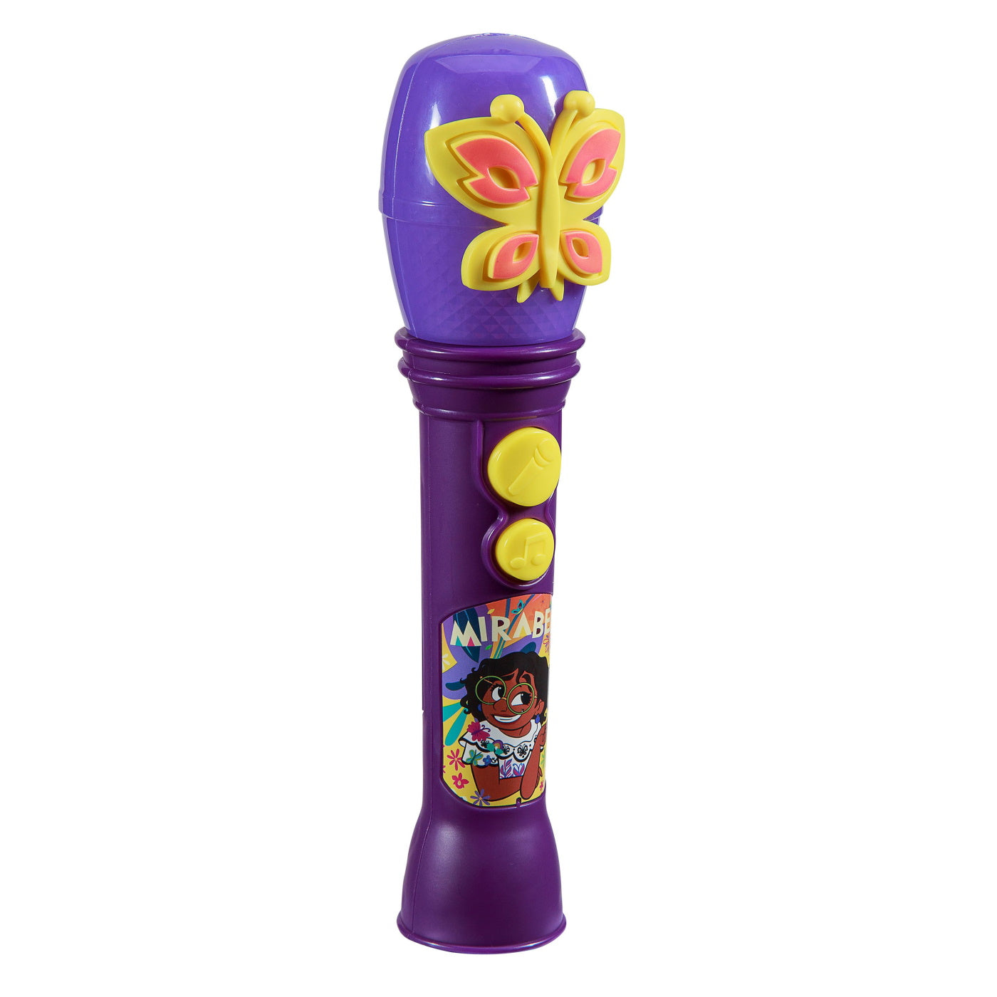 eKids Encanto Ασύρματο Μικρόφωνο Karaoke για παιδιά με ενσωματωμένη μουσική, φωτισμό, Sound Effects (EN-070) (Μωβ/Ροζ)