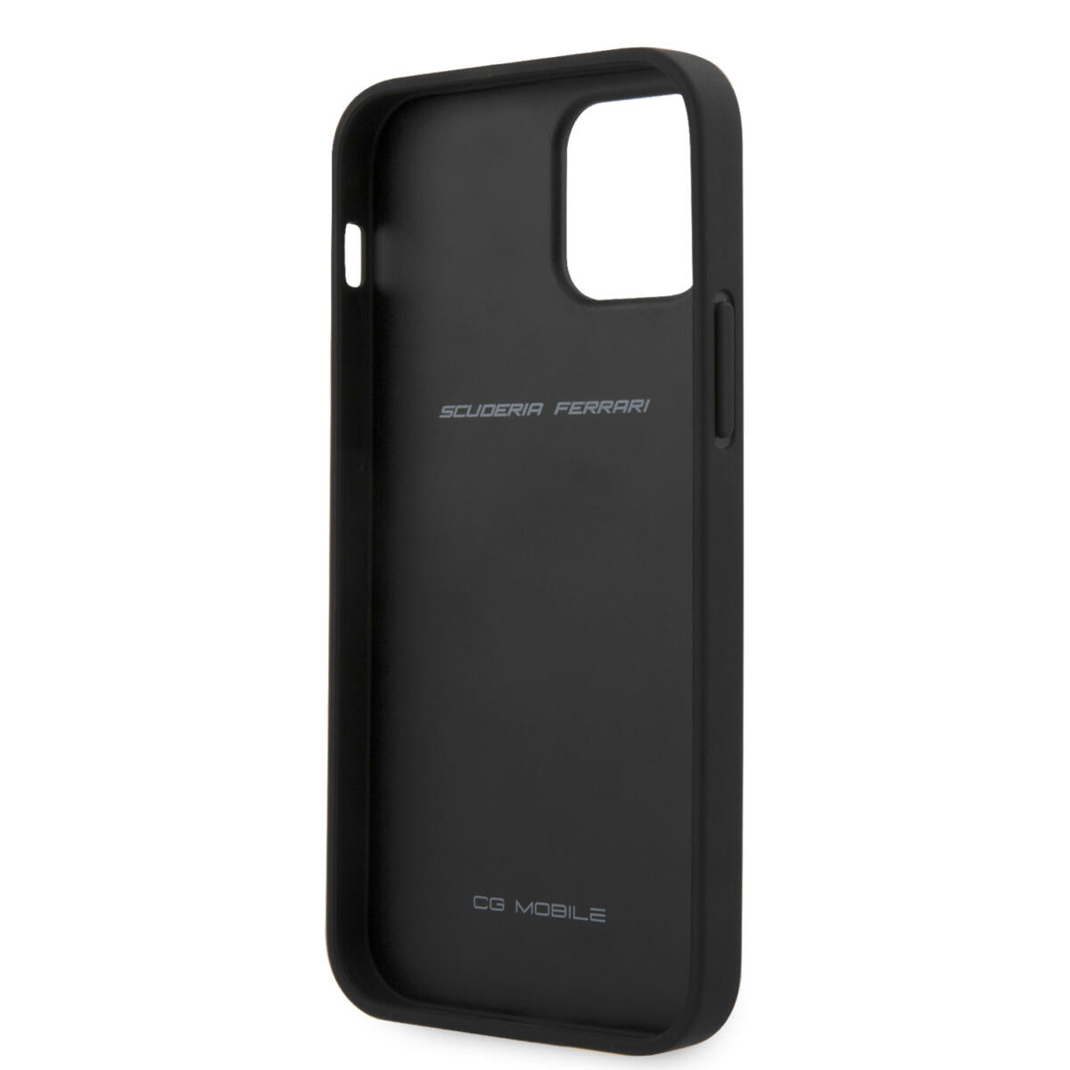 Ferrari "Debossed Stripes & Black Lines" Leather Case Θήκη προστασίας από γνήσιο καπιτονέ δέρμα – iPhone 12 Pro Max (Κόκκινη/Quilted Leather)