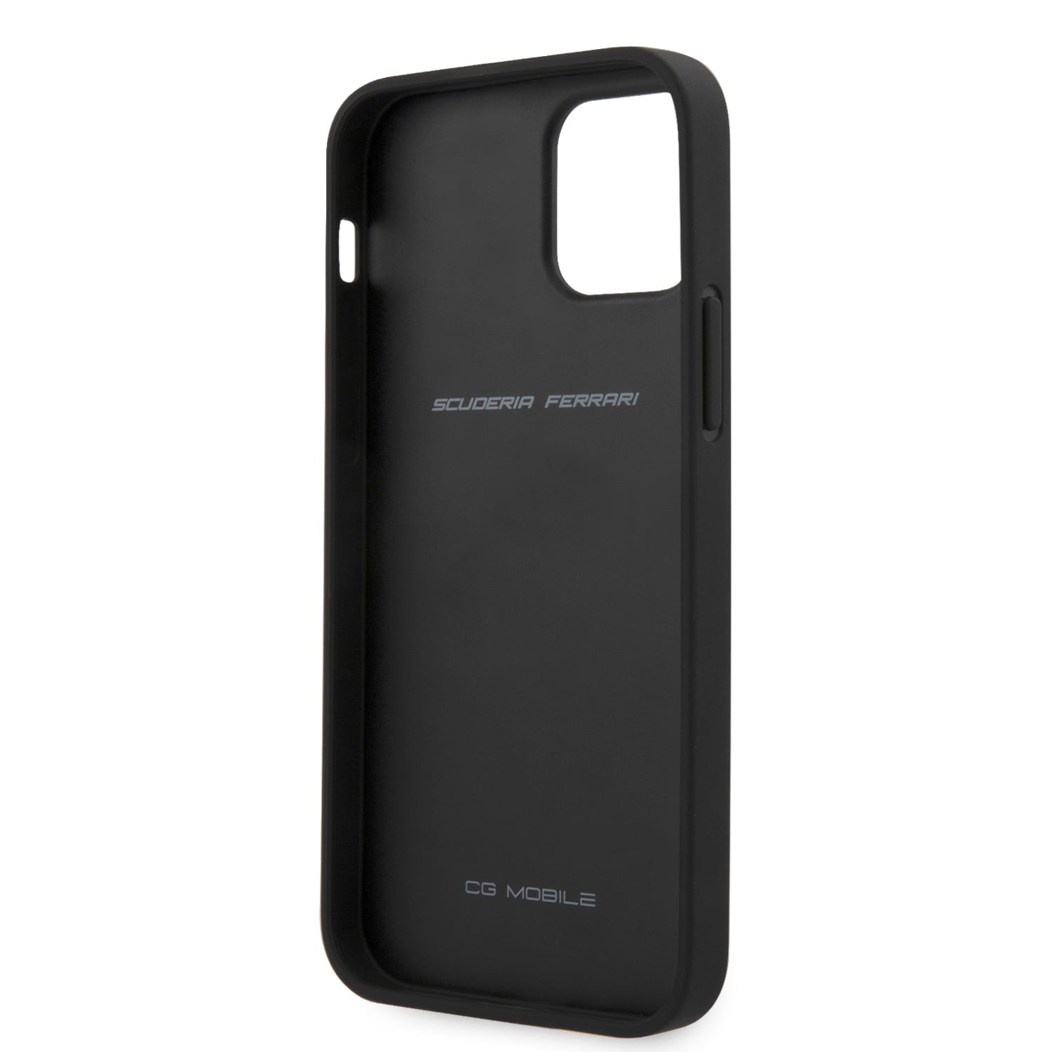 Ferrari "Off Track" Quilted Leather Case Θήκη προστασίας από γνήσιο καπιτονέ δέρμα – iPhone 12 Pro Max (Μαύρη/Quilted Leather/3D Logo)