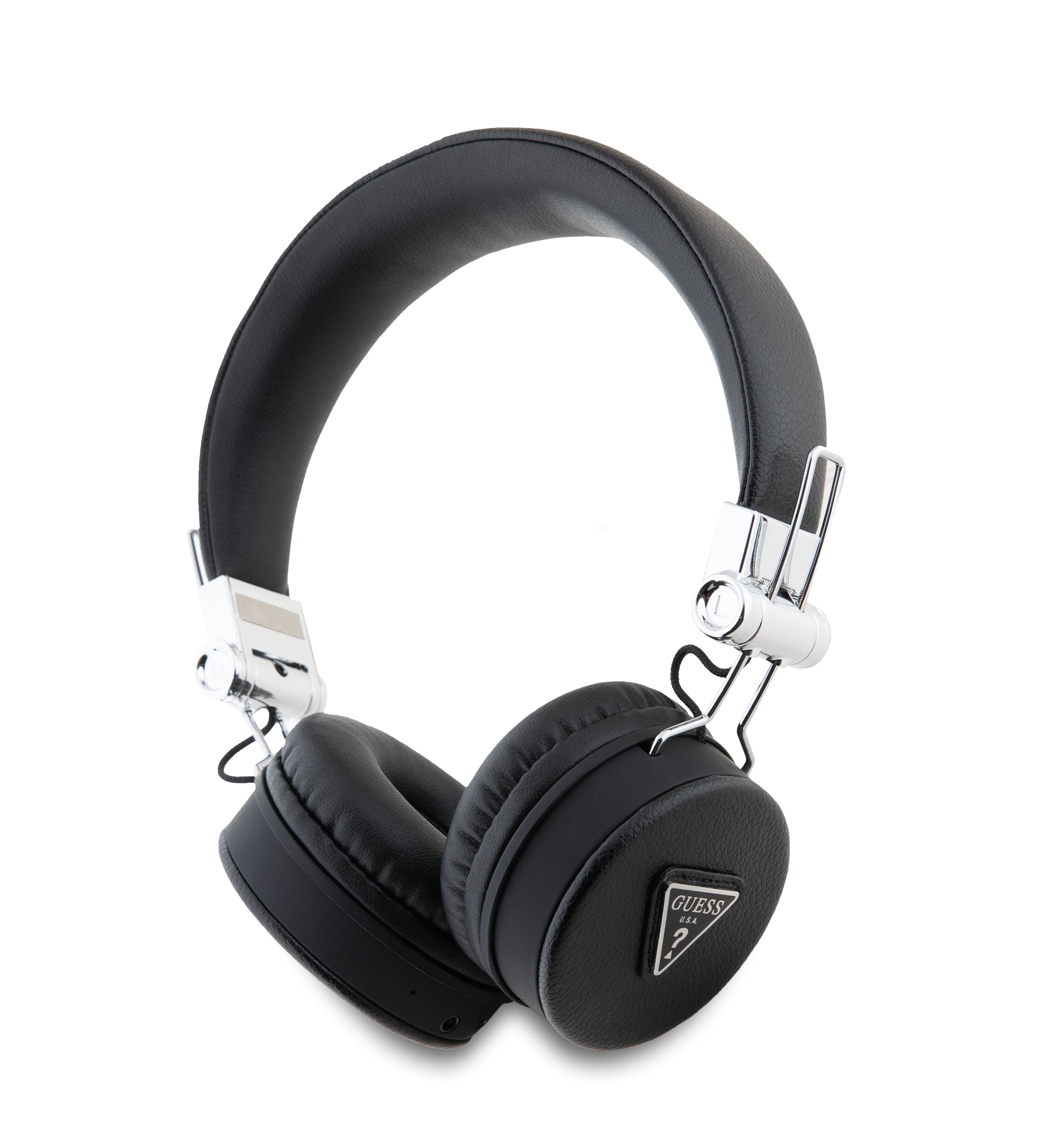 Guess Grained Triangle Logo Classic Round Shape Bluetooth ENC Headphones (Black για GUBH70PGTSPSK) – PhoneBazaar