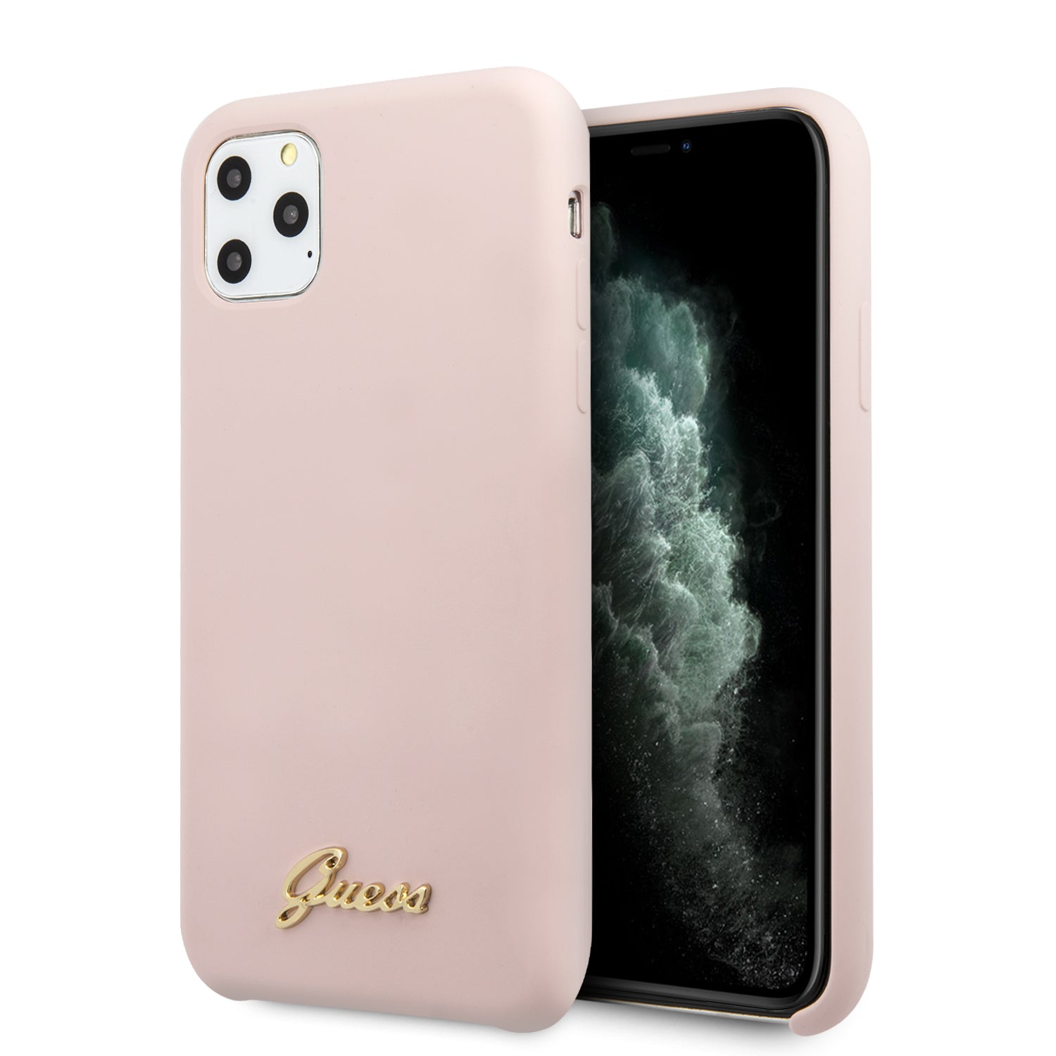 Guess “Vintage Script Gold Logo Collection” Σκληρή Θήκη προστασίας από σιλικόνη – Apple iPhone 11 Pro (Light Pink – GUHCN58LSLMGLP)
