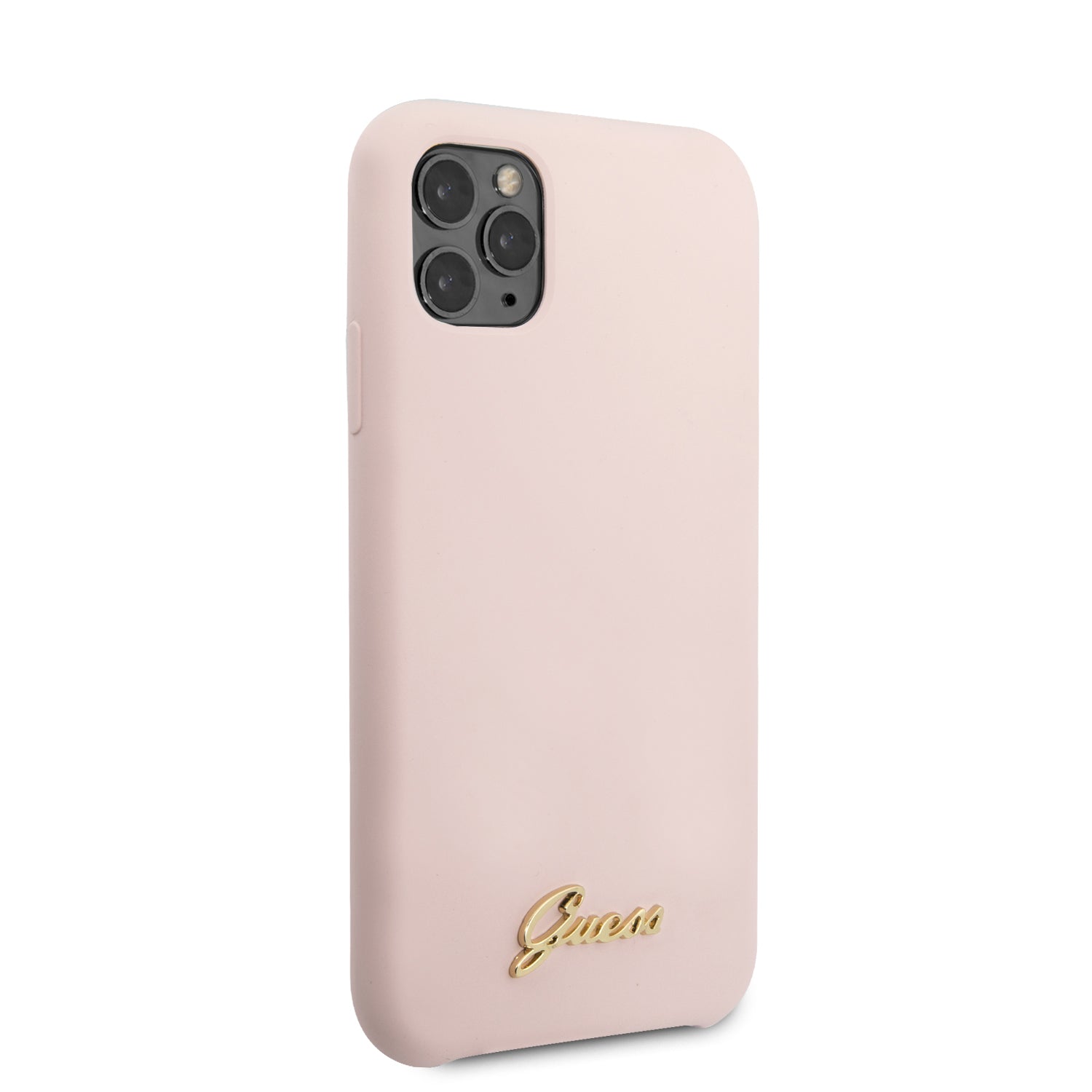 Guess “Vintage Script Gold Logo Collection” Σκληρή Θήκη προστασίας από σιλικόνη – Apple iPhone 11 Pro Max (Light Pink – GUHCN65LSLMGLP)