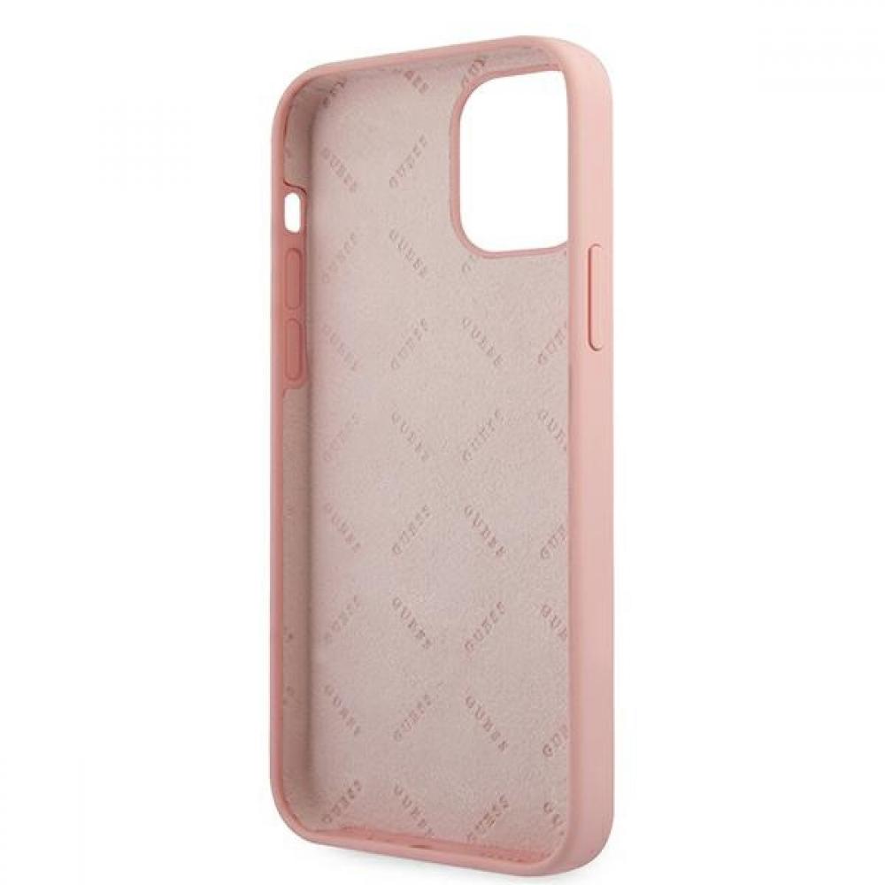 Guess "Vintage Script Logo Collection" Σκληρή Θήκη προστασίας από σιλικόνη – iPhone 12 Pro Max (Πράσινο/Ροζ)