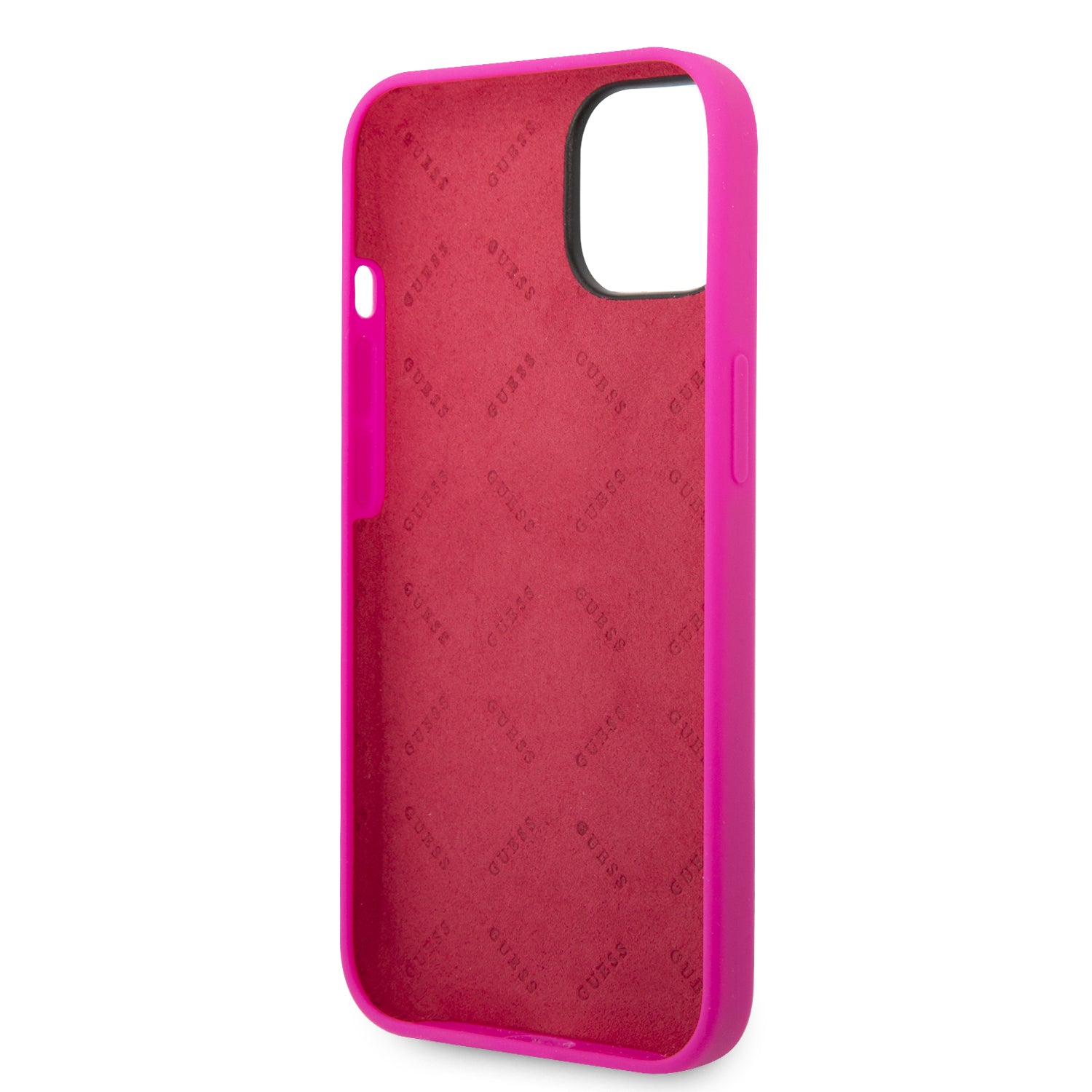 Guess “Vintage Script Gold Logo Collection” Σκληρή Θήκη προστασίας από σιλικόνη – Apple iPhone 14 (Φουξια)