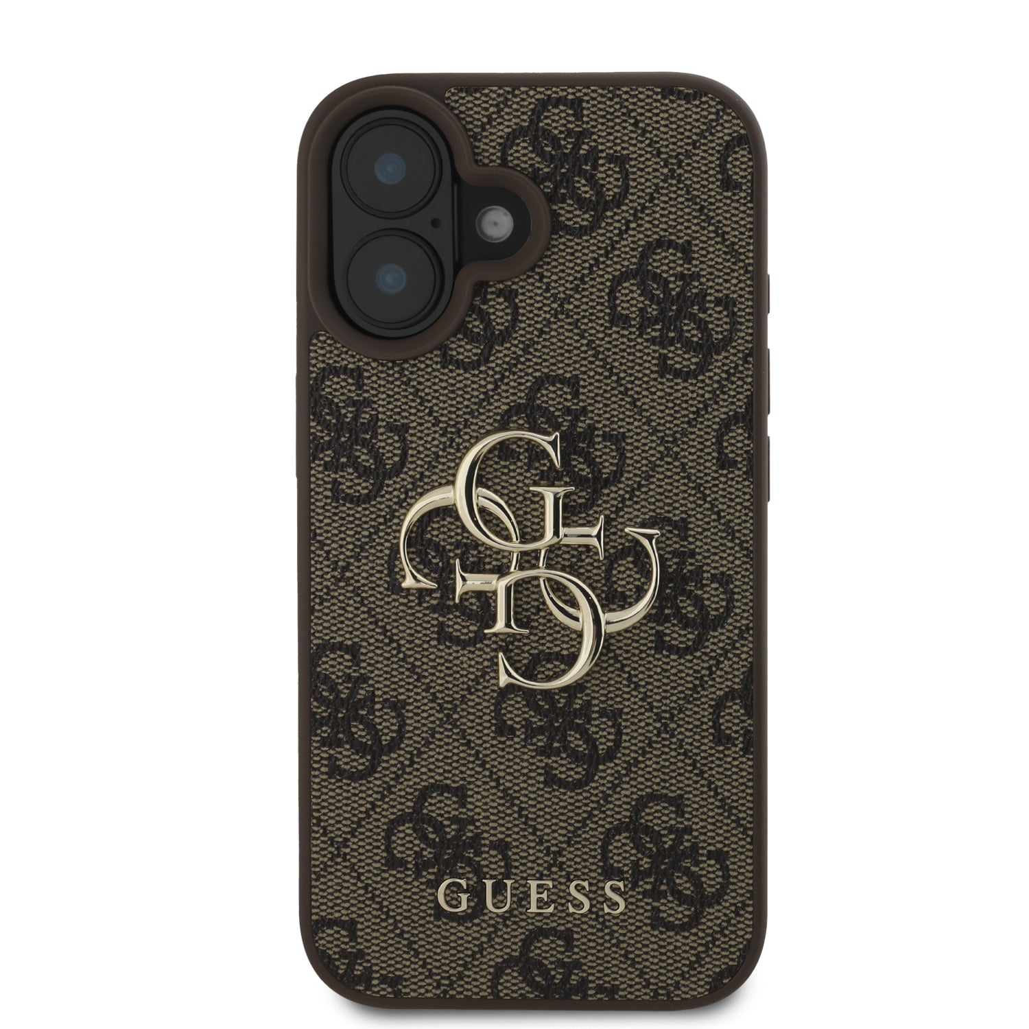 Guess “4G Logo Collection” Hard Case PU Case Θήκη προστασίας από δερματίνη – iPhone 16 (Καφε – GUHCP16S4GMGBR)