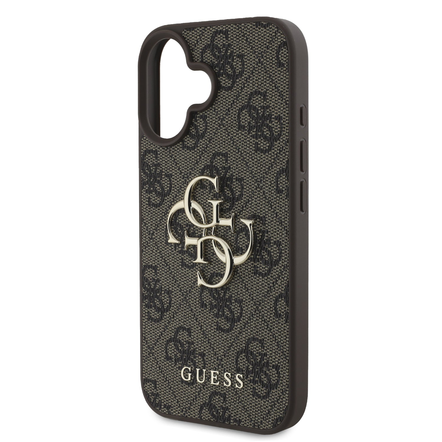 Guess “4G Logo Collection” Hard Case PU Case Θήκη προστασίας από δερματίνη – iPhone 16 (Καφε – GUHCP16S4GMGBR)