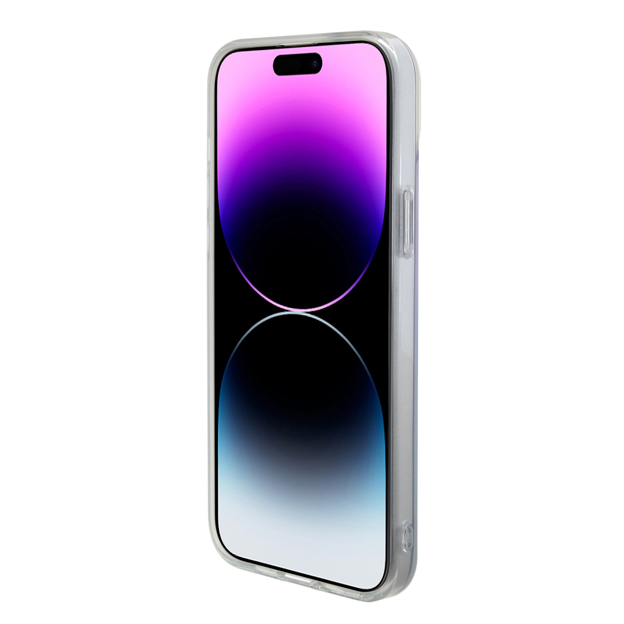 Guess Iridescent Magsafe Case Πολύχρωμη θήκη προστασίας από σκληρό πλαστικό – iPhone 15 (Rainbow Purple – GUHMP15SHITSU)