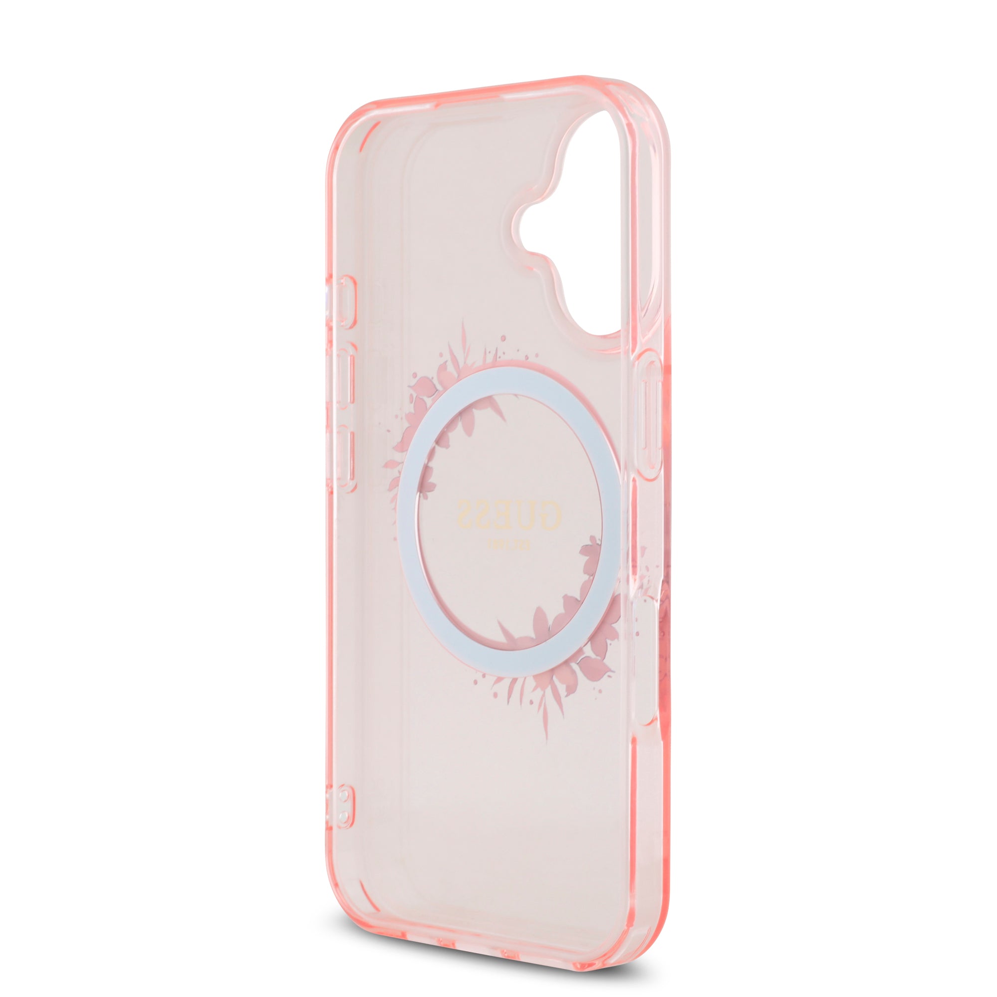 Guess Magsafe “Flower Wreath” Hard Case Θήκη προστασίας από σκληρό πλαστικό – iPhone 16 (Ροζ – GUHMP16SHFWFCP)