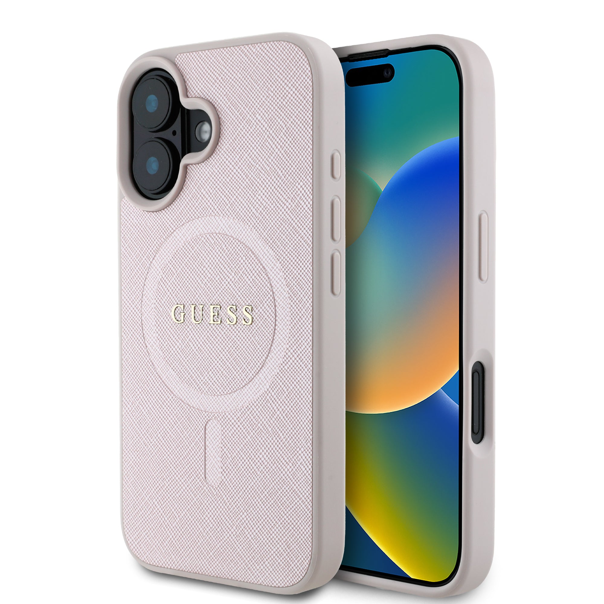 Guess Magsafe Hard Case Θήκη προστασίας από σκληρό πλαστικό – iPhone 16 (Ροζ – GUHMP16SPSAHMCP) – PhoneBazaar