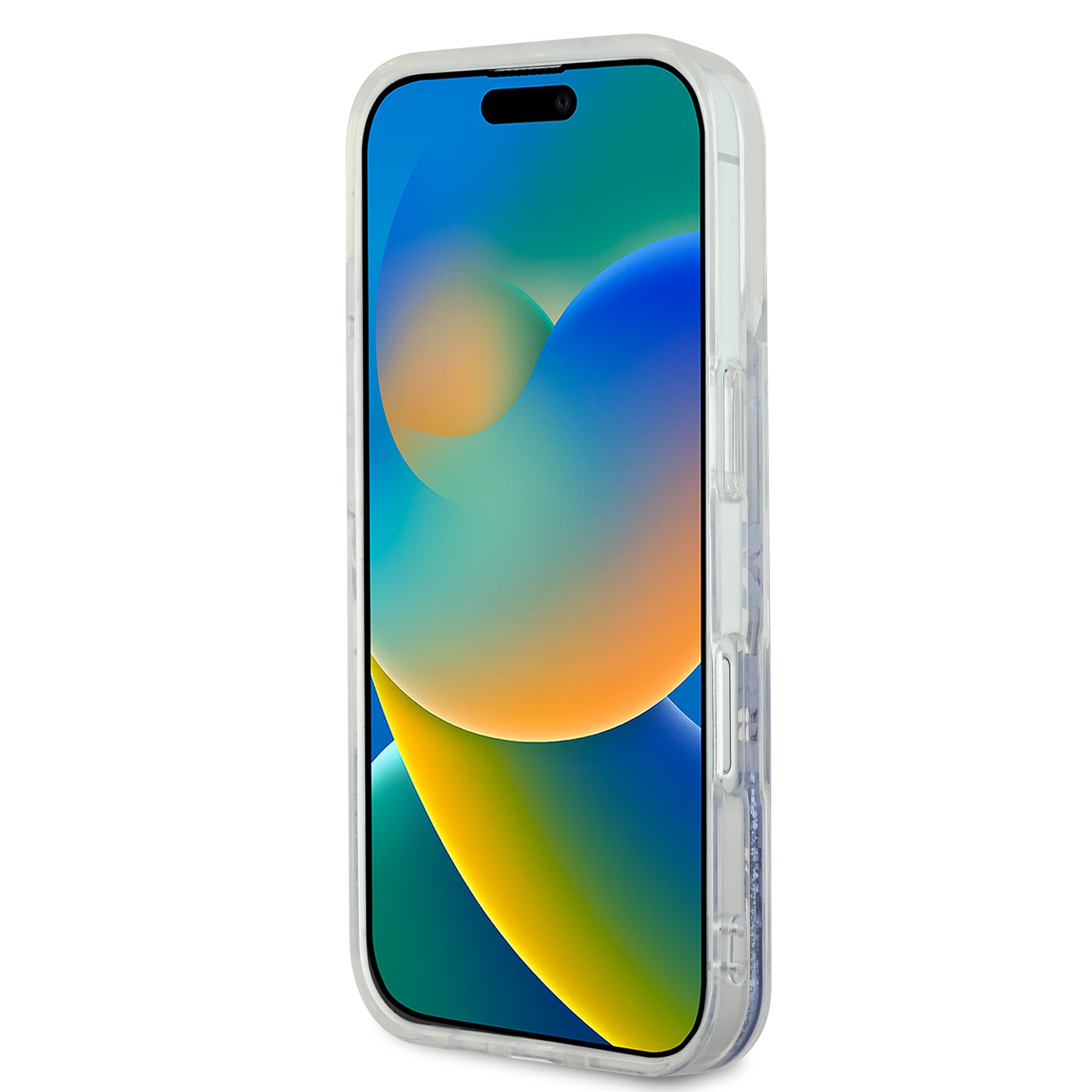 Guess Magsafe “Liquid Glitter Flower" Hard Case Θήκη προστασίας από σκληρό πλαστικό – iPhone 16 Max (Μωβ – GUHMP16XLFMWTU)