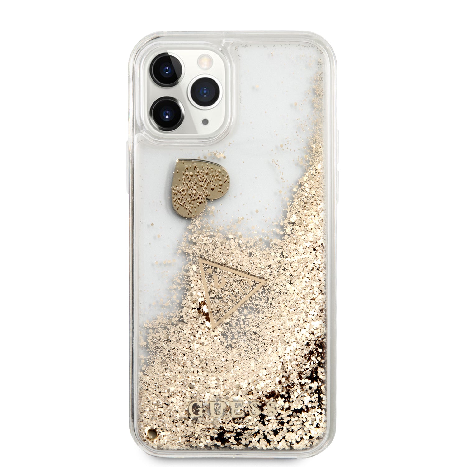 Guess “4G Logo Collection” Θηκη Προστασιας – iPhone 11 Pro (Clear/Glitter Gold)