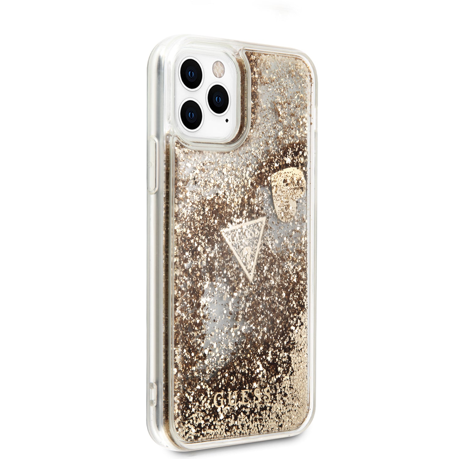 Guess “4G Logo Collection” Θηκη Προστασιας – iPhone 11 Pro (Clear/Glitter Gold)