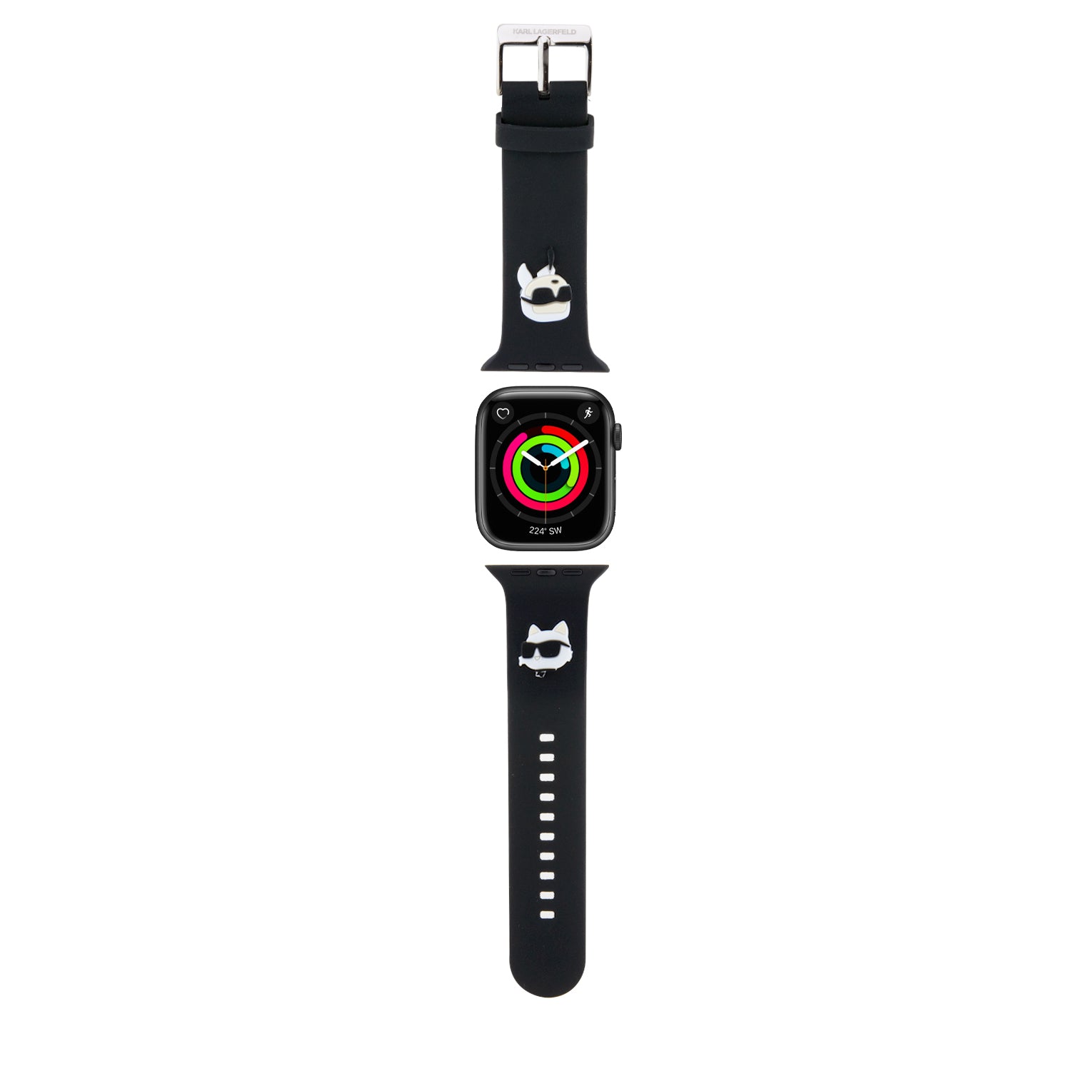 Karl Lagerfeld “karl & Choupete’s Head” Collection Λουράκι Για Apple Watch 4/5/6/7/se 42/44/45mm (μαυρο – Klawlslkcnk) – PhoneBazaar
