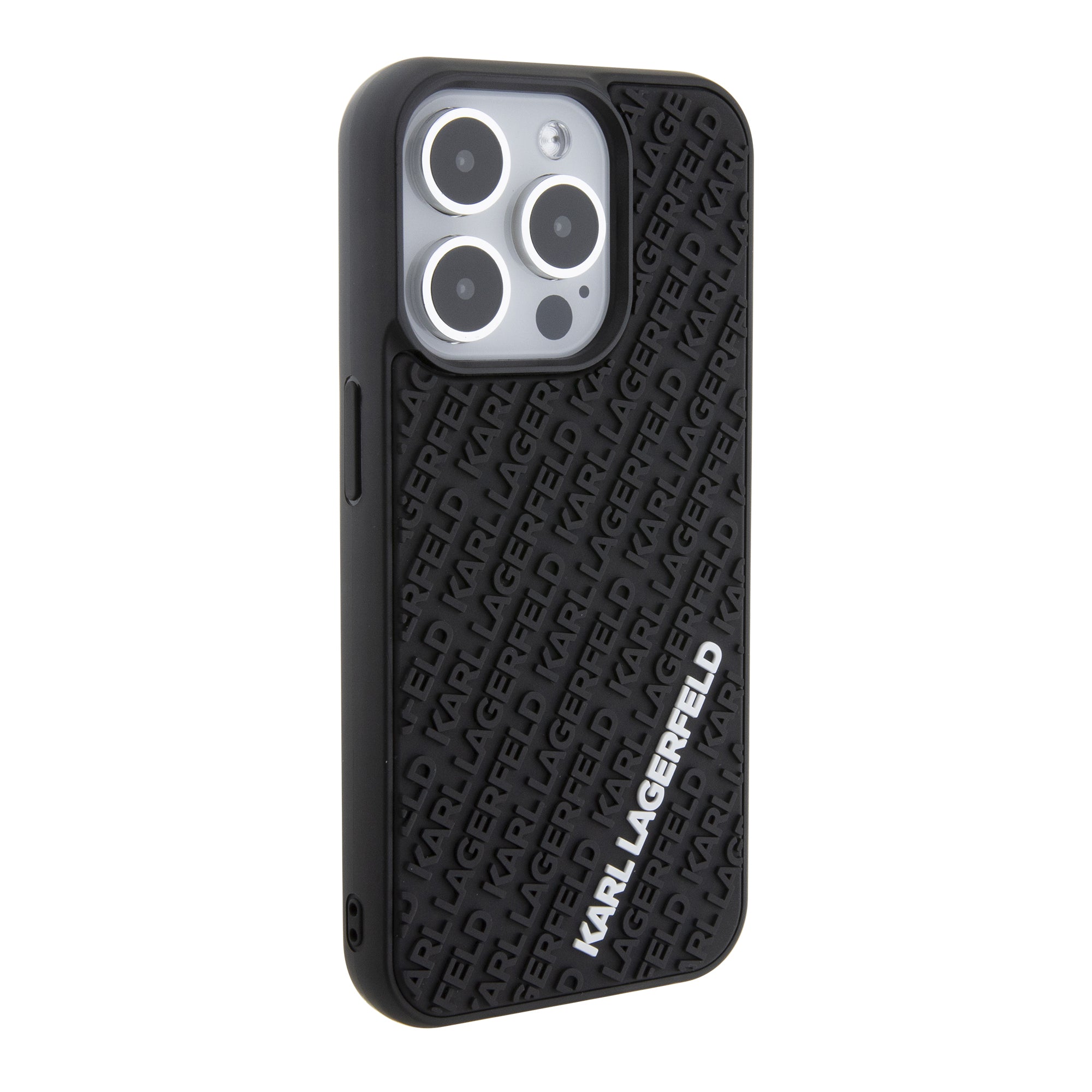 Karl Lagerfeld “Karl 3D Logo Cover” Hard Case Θήκη προστασίας από σιλικόνη – iPhone 15 Pro (Black – KLHCP15L3DMKRLK)