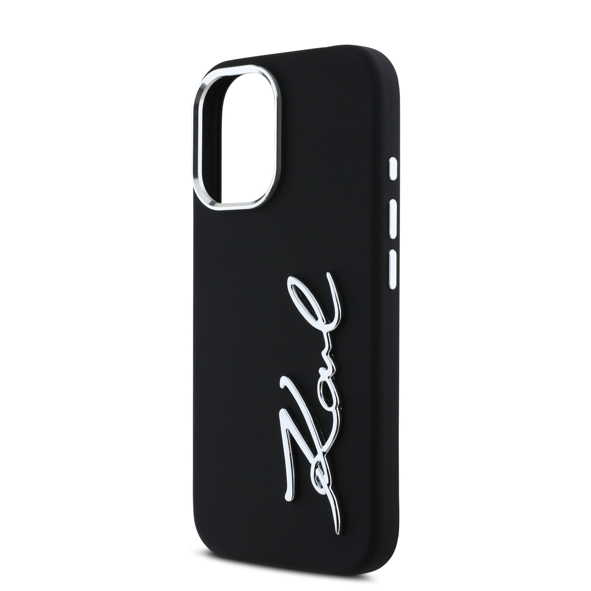 Karl Lagerfeld “Signature Metal Logo Collection” Hard Case Θήκη προστασίας από σιλικόνη – iPhone 16 (Μαύρο – KLHCP16SSCMSMVK)