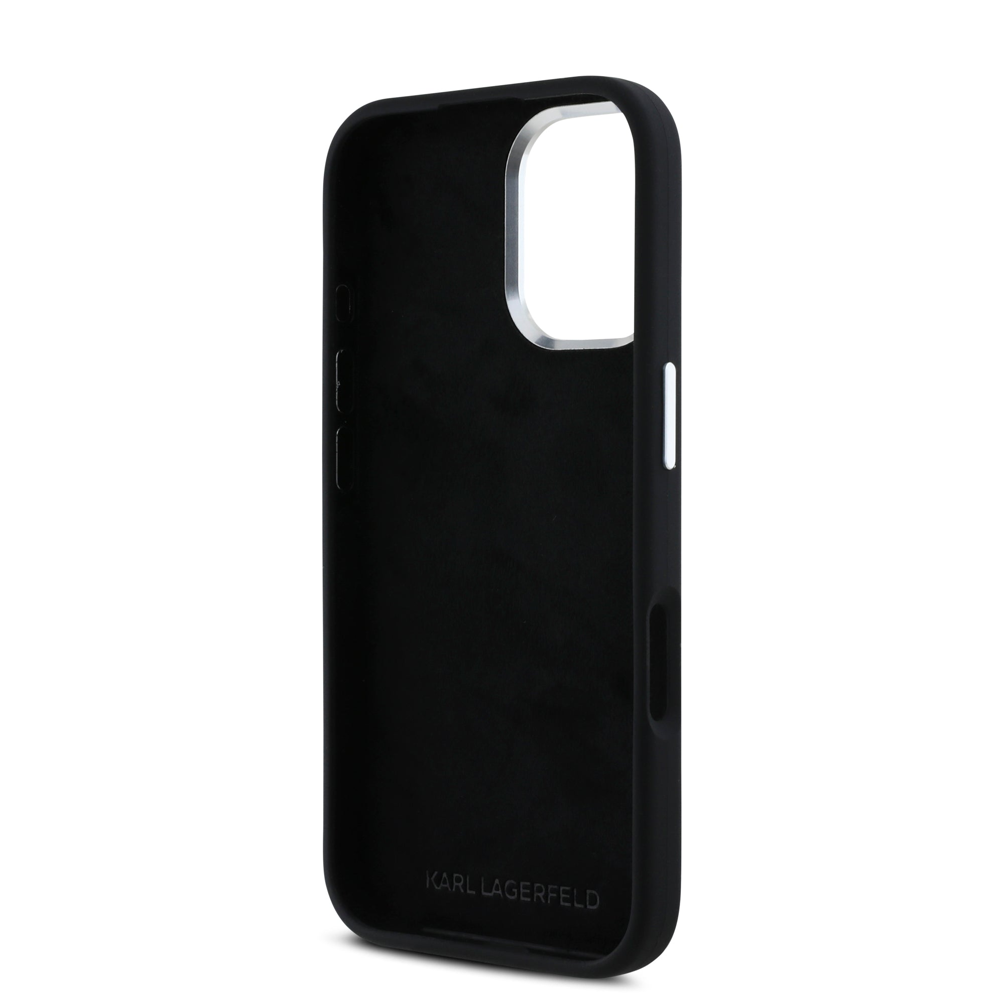 Karl Lagerfeld “Signature Metal Logo Collection” Hard Case Θήκη προστασίας από σιλικόνη – iPhone 16 (Μαύρο – KLHCP16SSCMSMVK)