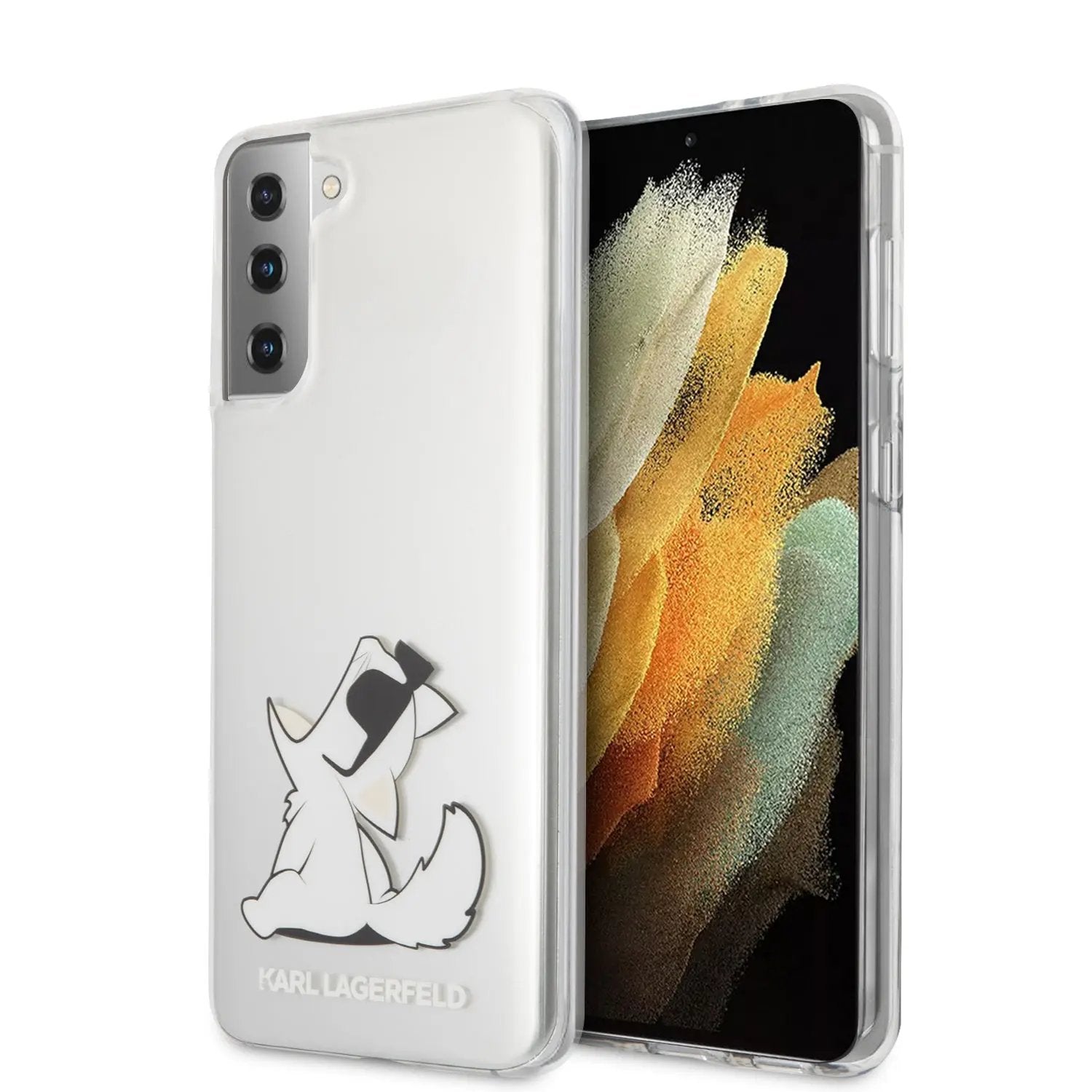 Karl Lagerfeld “Choupette Fun” Hard Case Θήκη προστασίας από σιλικόνη – Samsung Galaxy S21 Plus G996 (Διάφανη) – PhoneBazaar