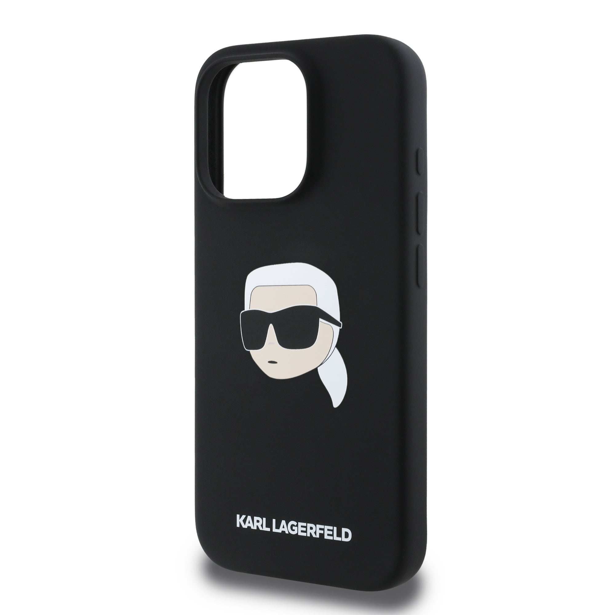 Karl Lagerfeld Magsafe Karl's Head Print Case Θήκη προστασίας από σιλικόνη – iPhone 16 Pro (Μαύρο – KLHMP16LSKHPPLK)
