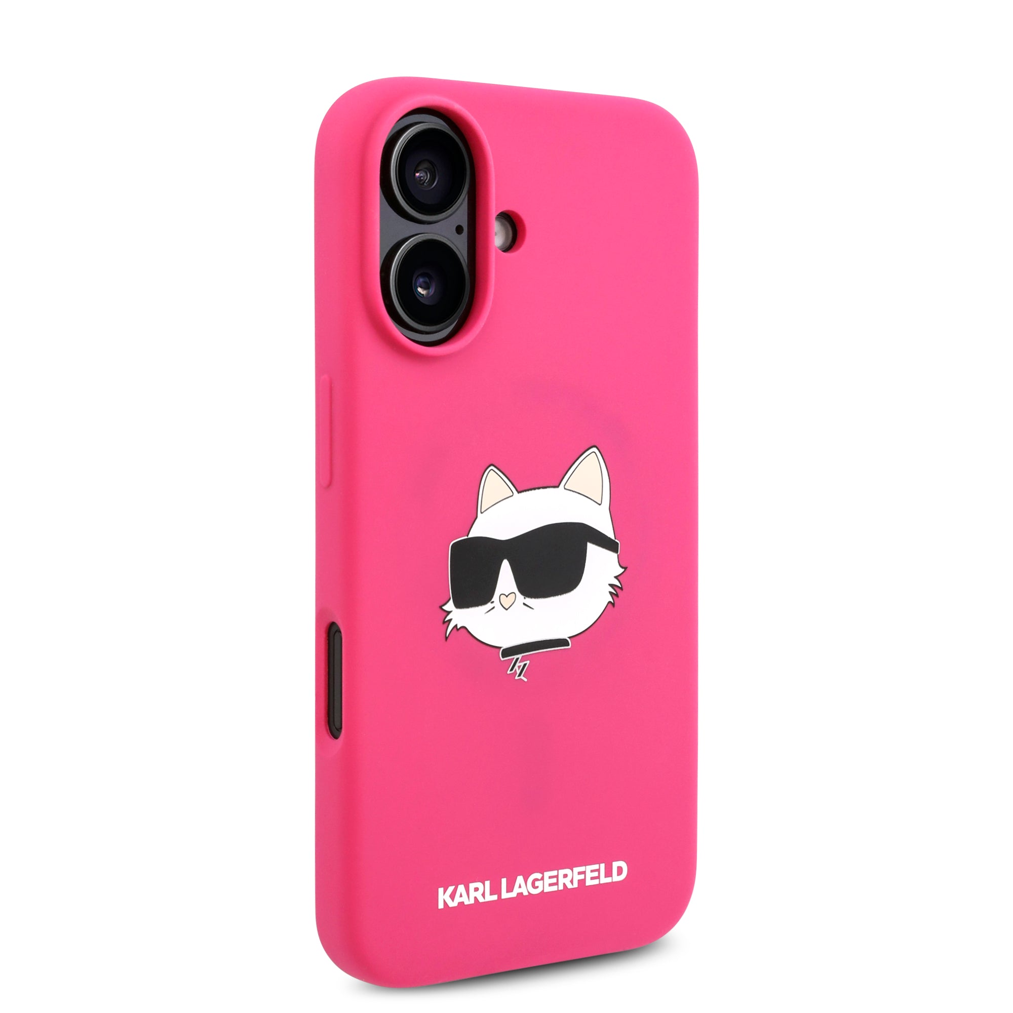 Karl Lagerfeld Magsafe Silicone Case "Choupette's Head" Θήκη προστασίας από σιλικόνη – iPhone 16 (Fuchsia – KLHMP16SSCHPPLF)