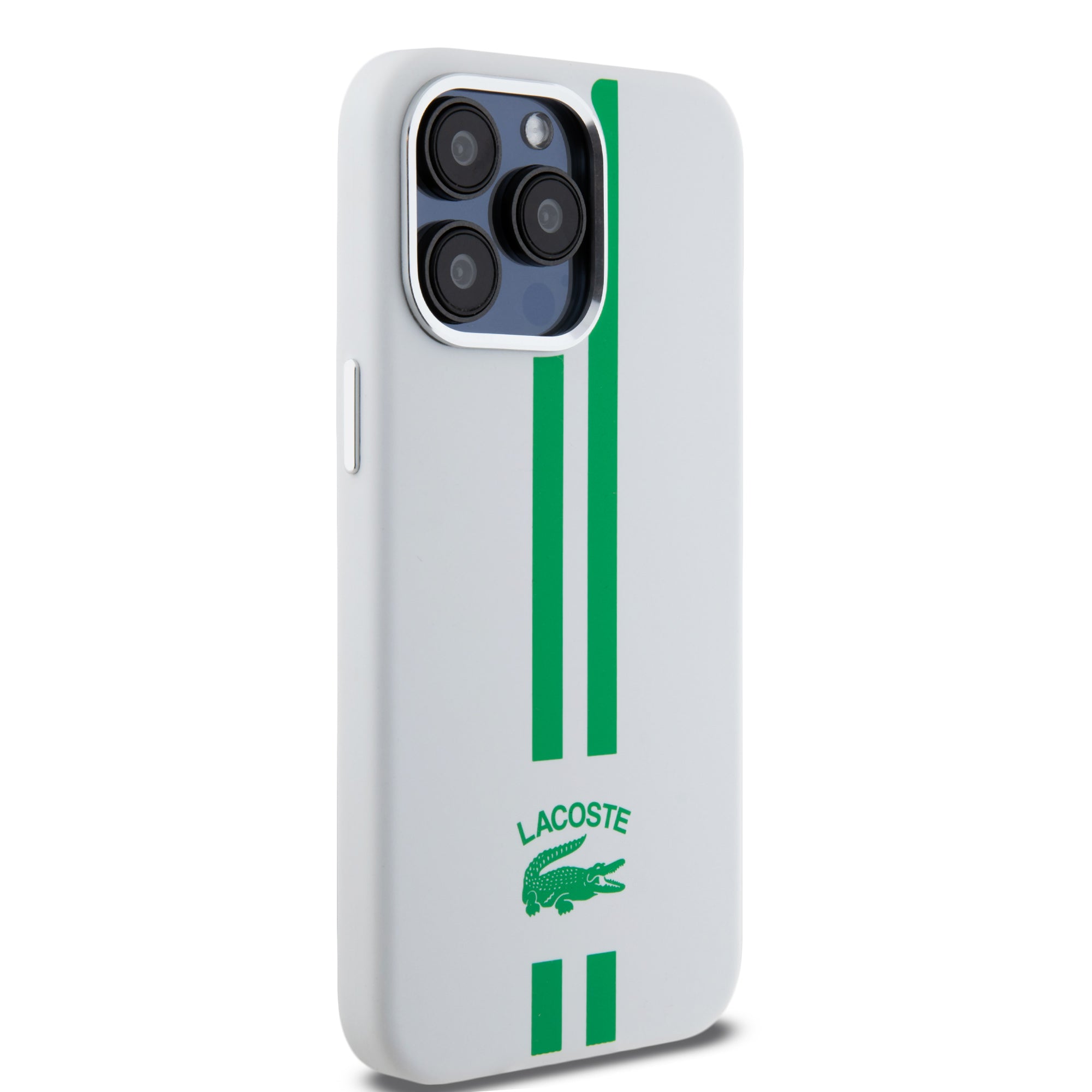 Lacoste Stripes Hard Case Θήκη προστασίας από Liquid σιλικόνη για iPhone 15 Pro Max (Πράσινο/Λευκό)