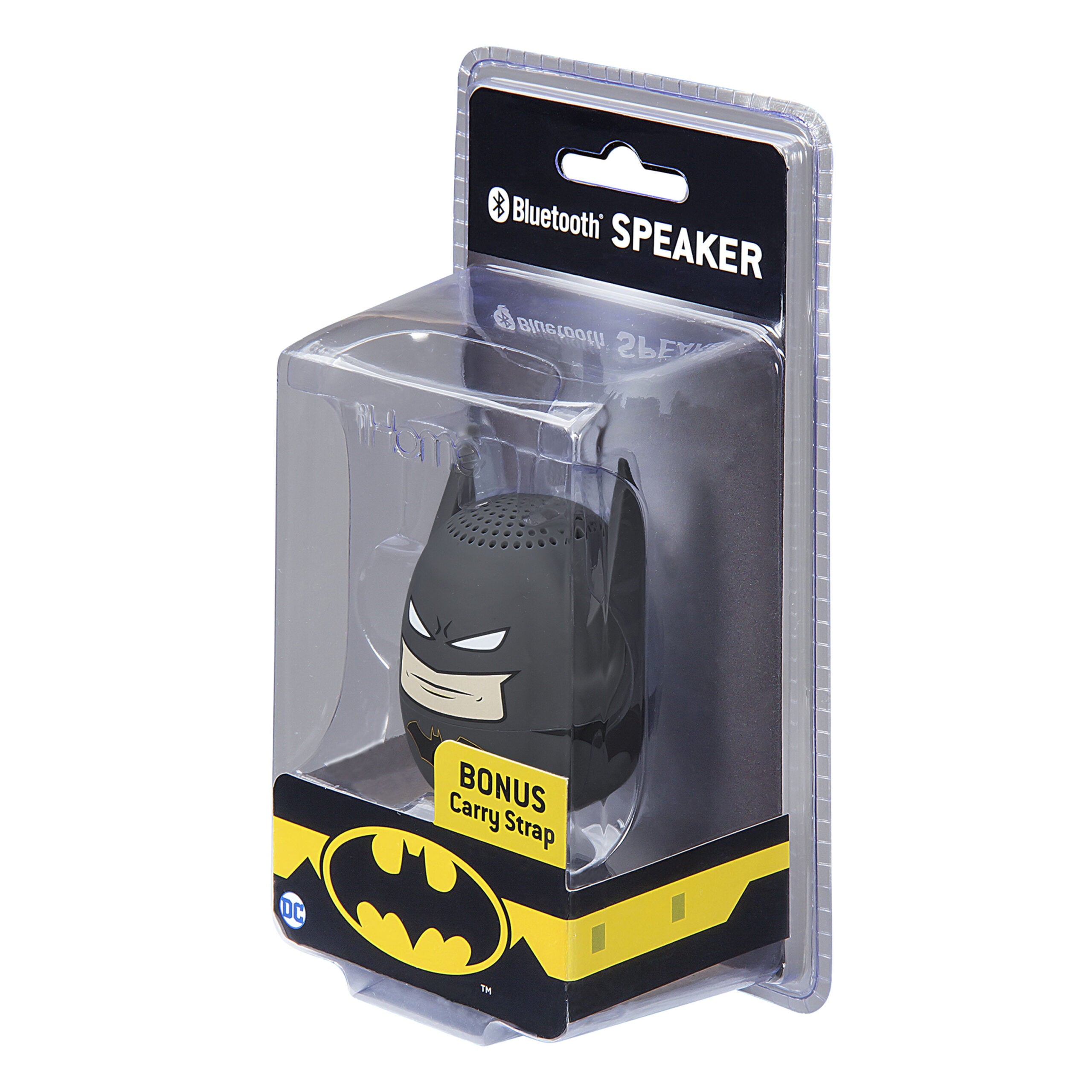 eKids Batman Φορητό ηχείο Bluetooth για παιδιά με λουράκι καρπού (Γκρι/Μαύρο)