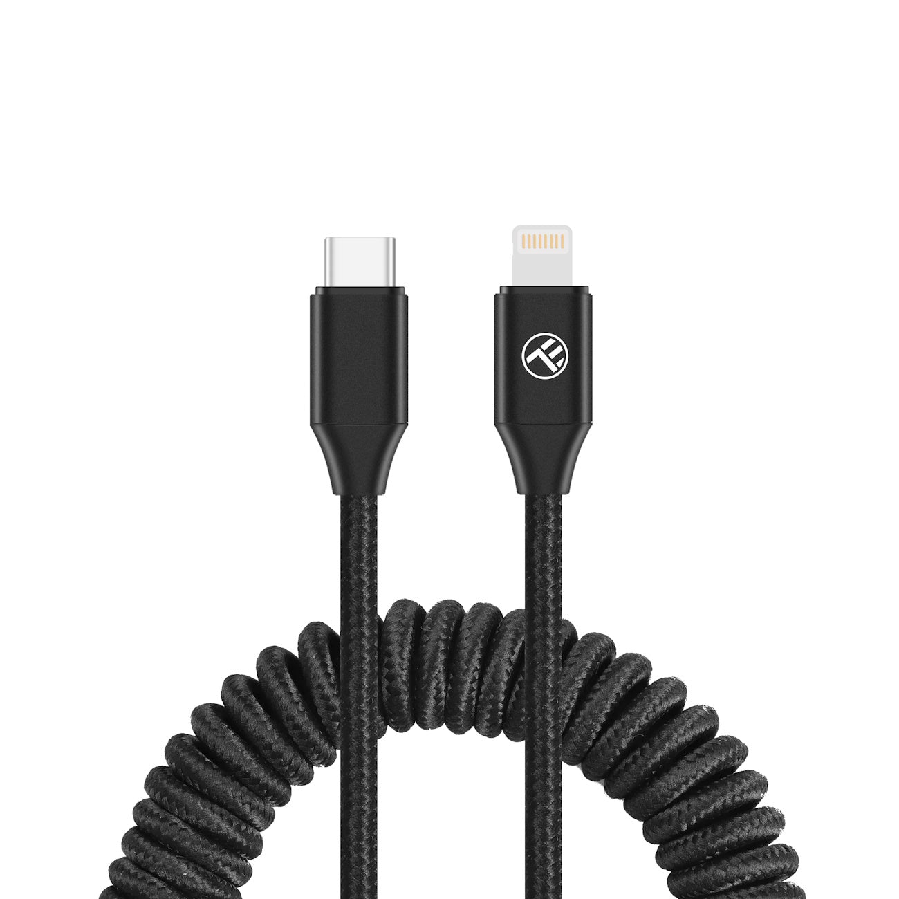 Tellur Αναδιπλούμενο Καλώδιο USB‑C σε Lightning, PD 27 W, έως 1,8 m – Μαύρο