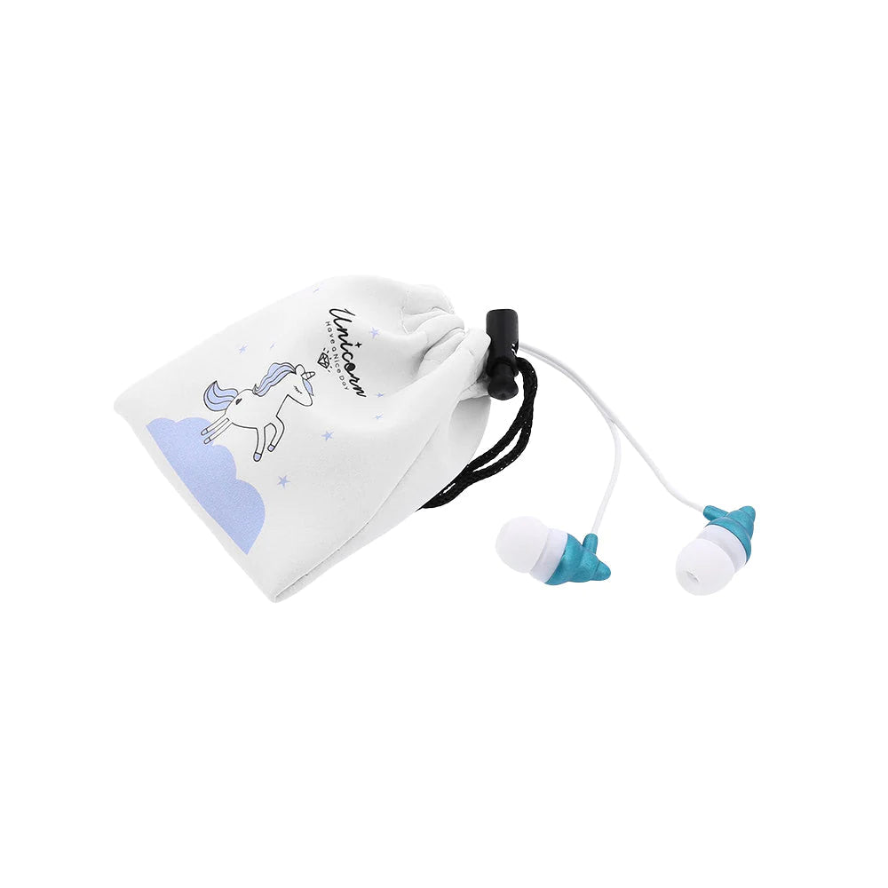 Tellur Magiq In-Ear Headphones Ακουστικά Με Υφασμάτινη Θήκη σε Μπλέ Χρώμα (TLL162222)