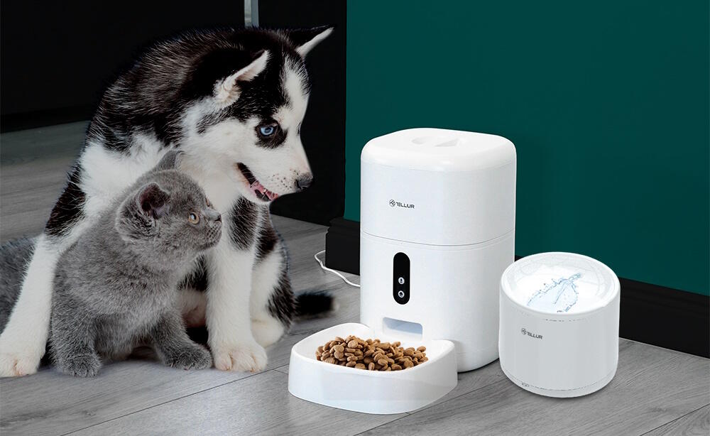 Tellur Smart WiFi Pet Water Dispenser 2L Έξυπνη τηλεχειριζόμενη WiFi Ποτίστρα/Συντριβάνι 2 λίτρων Γάτας/Σκύλου σε χρώμα λευκό