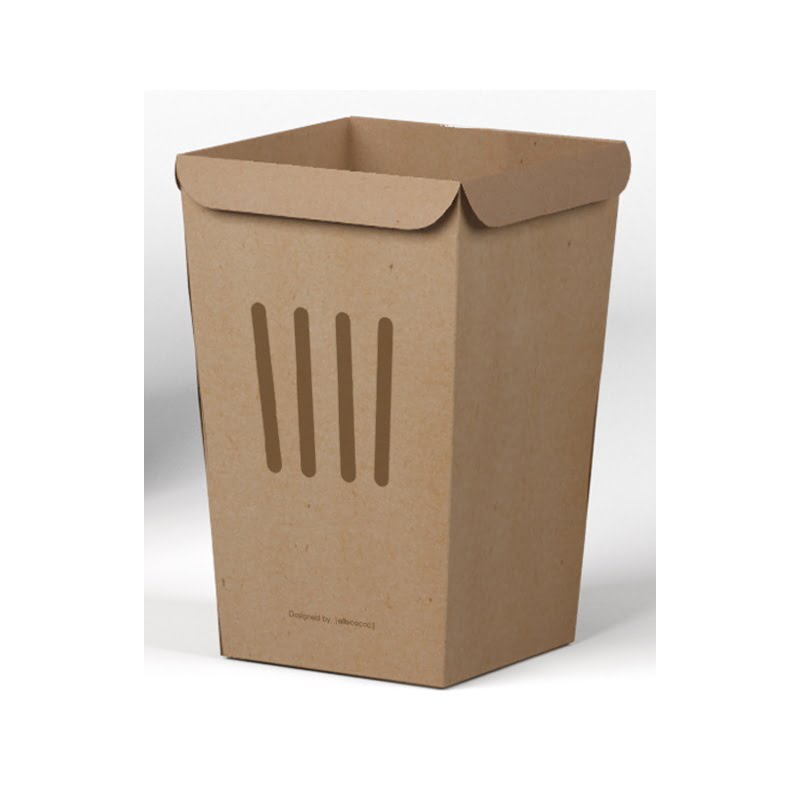 Designnest TrashBin |Throwaway| 1.5L Χαριτωμένος κάδος απορριμμάτων γραφείου από χαρτόνι (σετ 5 τεμαχίων)