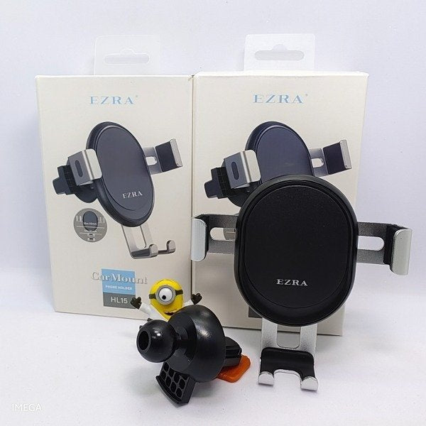 Ezra - Universal Car Holder for air vent - Black/Silver