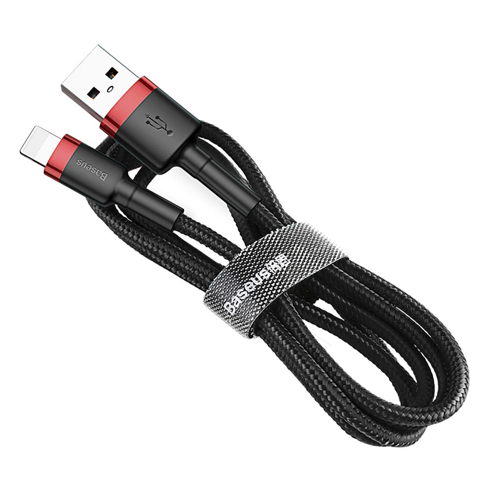 Καλώδιο Baseus Cafule Usb-a Σε Lightning 2m 1.5a – Μαύρο Και Κόκκινο – PhoneBazaar