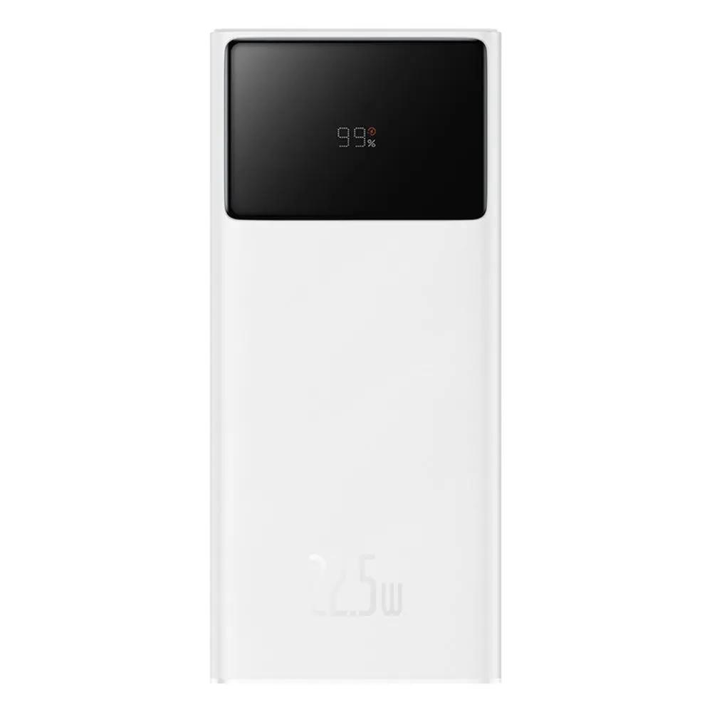 Baseus EnerFill FP41 Power Bank 30000mAh 22.5W με 2 Θύρες USB-A και Θύρα USB-C Λευκό Baseus