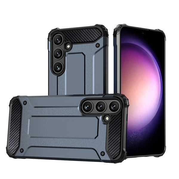 Υβριδική Θωρακισμένη Θήκη Hybrid Armor Για Samsung Galaxy S24+ – Μπλε – PhoneBazaar