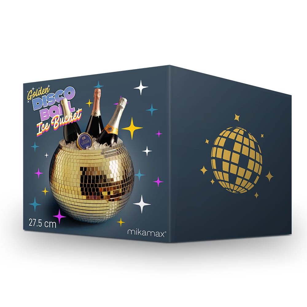 Disco Ball Ice Bucket Gold - Κουβάς Πάγου Ντισκομπάλα – Προσθέστε Λάμψη στα Πάρτι σας