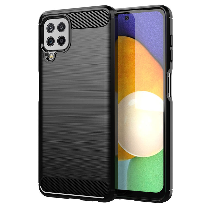 Carbon Θήκη Ευκαμπτο Κάλυμμα Tpu Θήκη Για Samsung Galaxy A22 4g Black – PhoneBazaar