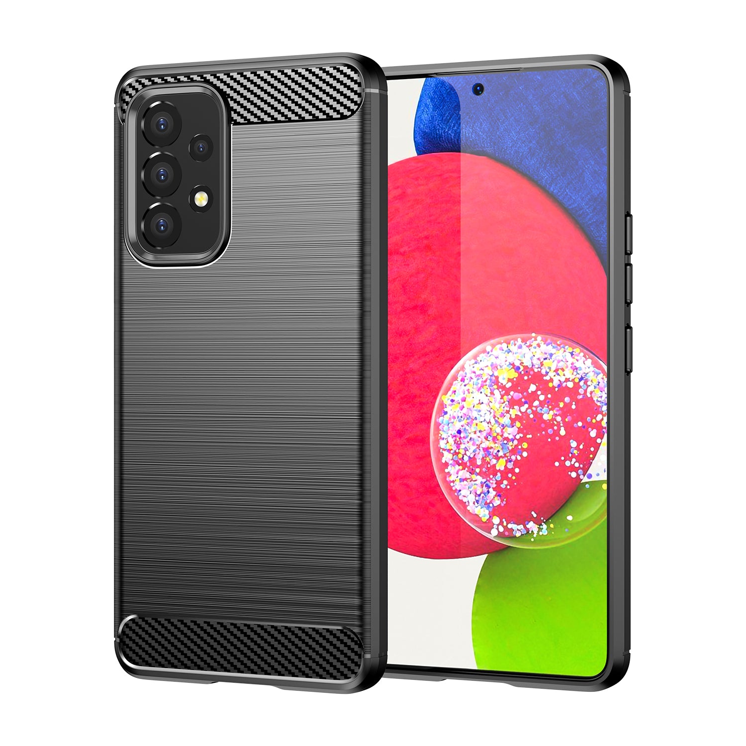 Carbon Θήκη Ευκαμπτο Κάλυμμα Sleeve Για Samsung Galaxy A53 5g Black – PhoneBazaar