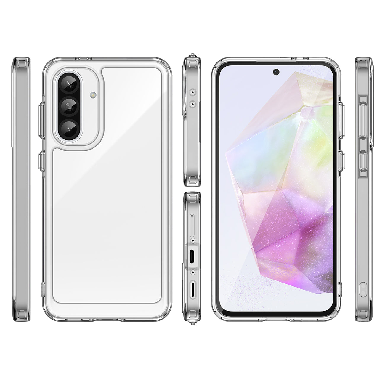 Outer Space Θήκη Για Samsung Galaxy A56 Κάλυμμα Με Ευκαμπτο Frame για Transparent – PhoneBazaar