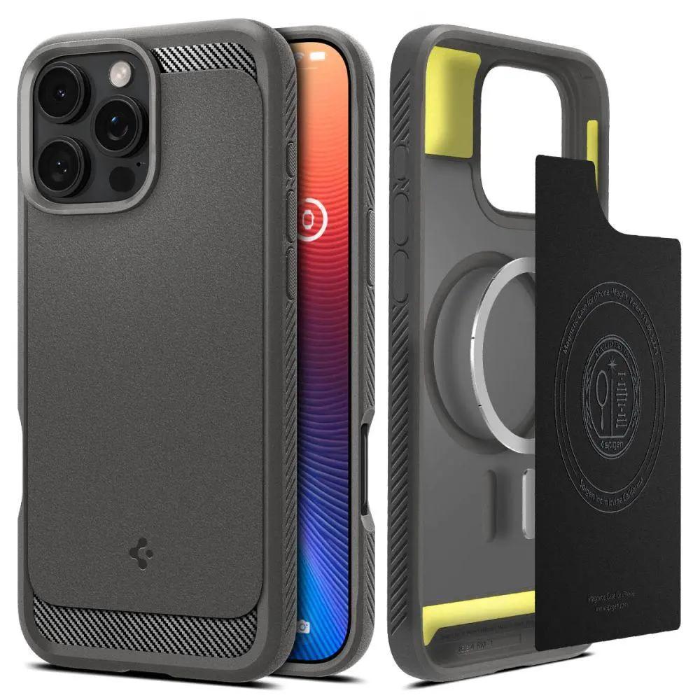Spigen Rugged Armor Magsafe Case For Iphone 16 Pro για Gray – PhoneBazaar