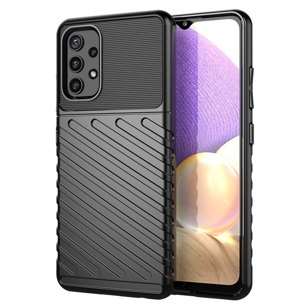Thunder Θήκη Ευκαμπτο Ανθεκτική Κάλυμμα Tpu Θήκη Για Samsung Galaxy A72 5g Black – PhoneBazaar