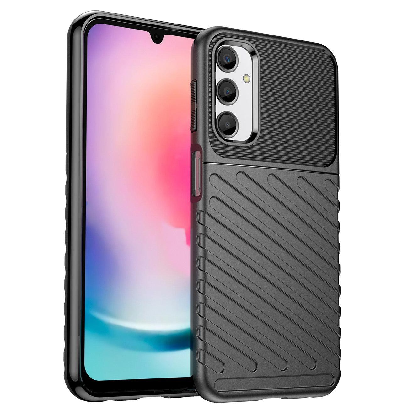 Thunder Θήκη Θήκη Για Samsung Galaxy A24 4g Silicone Armor Θήκη Black – PhoneBazaar
