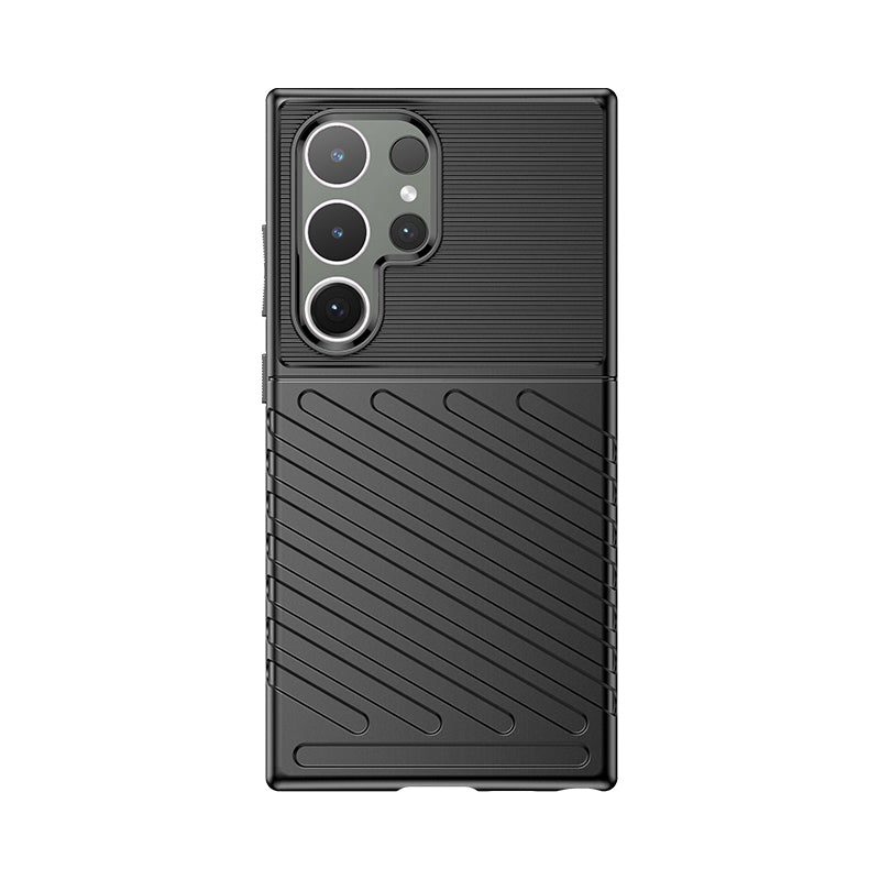 Thunder Θήκη Armored Θήκη Για Samsung Galaxy S24 Ultra για Black – PhoneBazaar