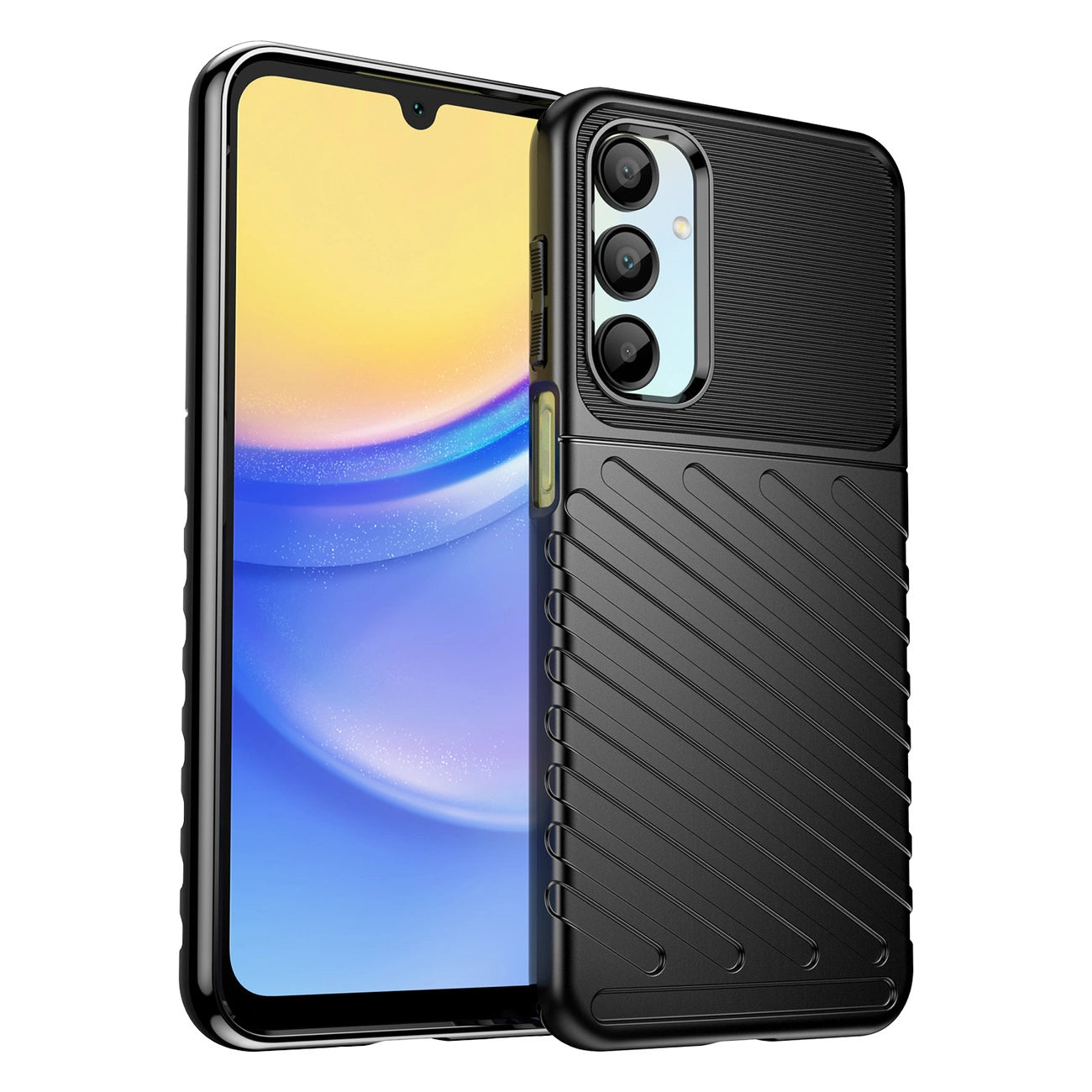 Thunder Θήκη Για Samsung Galaxy A56/a36 Σιλικόνης Θωρακισμενηed Κάλυμμα για Black – PhoneBazaar