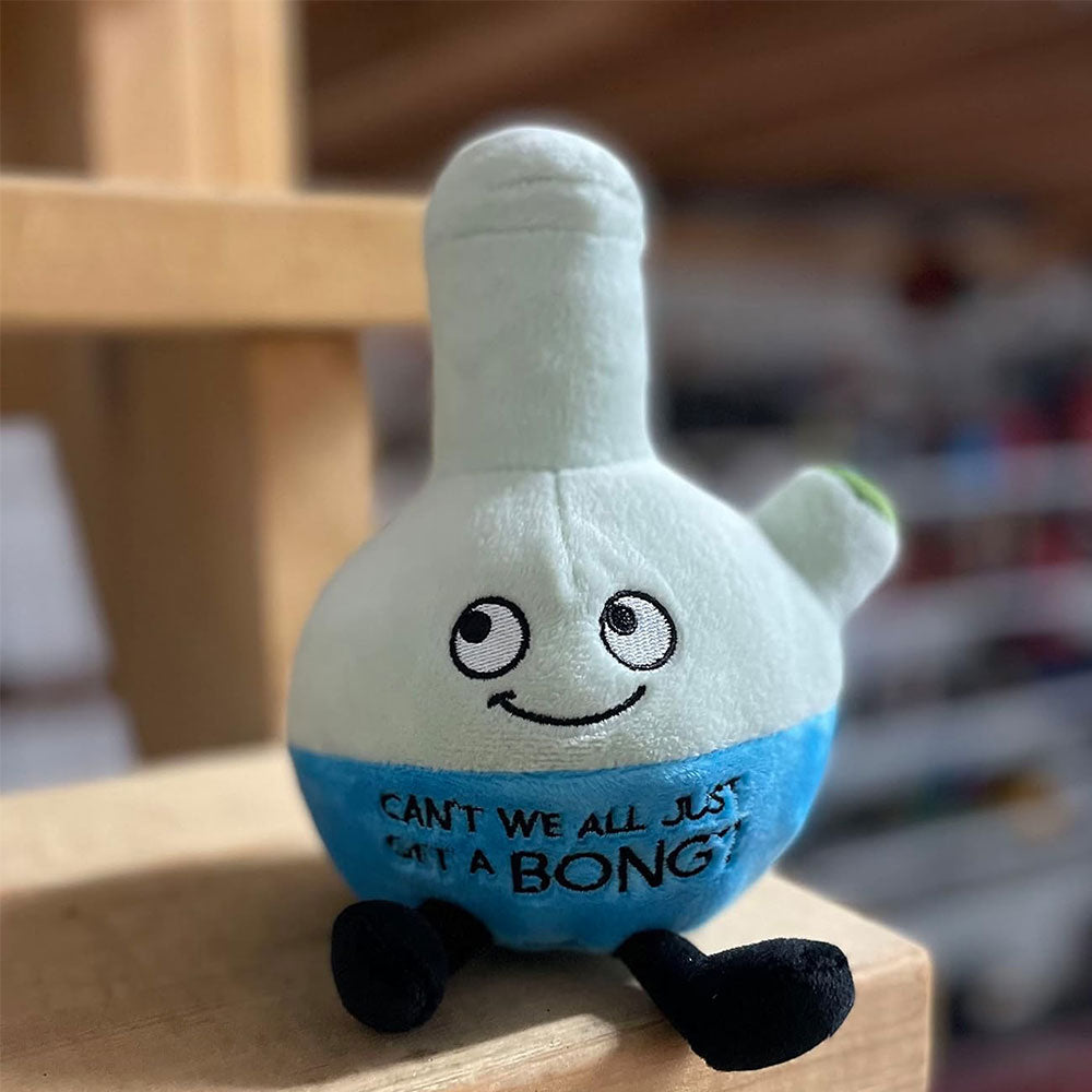 Punchkins Plush Χιουμοριστικό Λούτρινο Μπόνγκ – "Can't We All Just Get A Bong?"