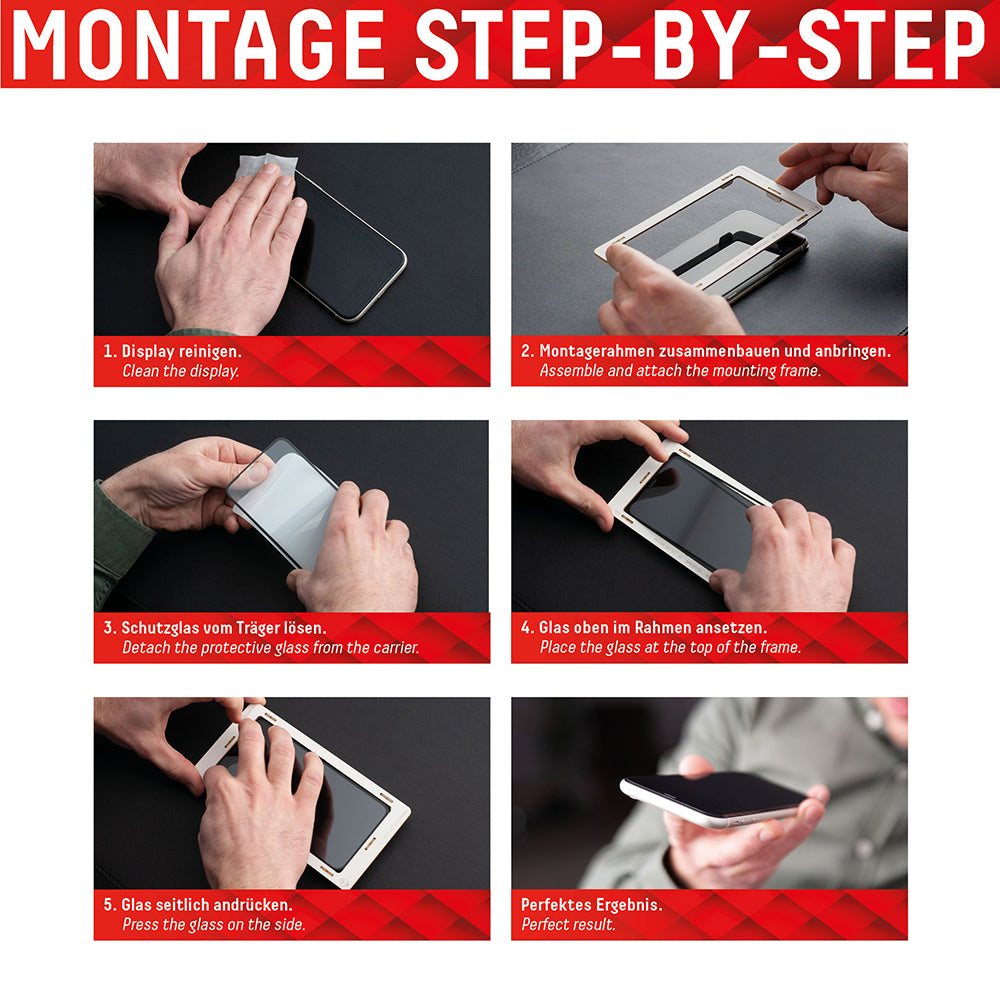 Displex - Premium [Pack] Real Glass + Case - iPhone 14 Plus - Clear