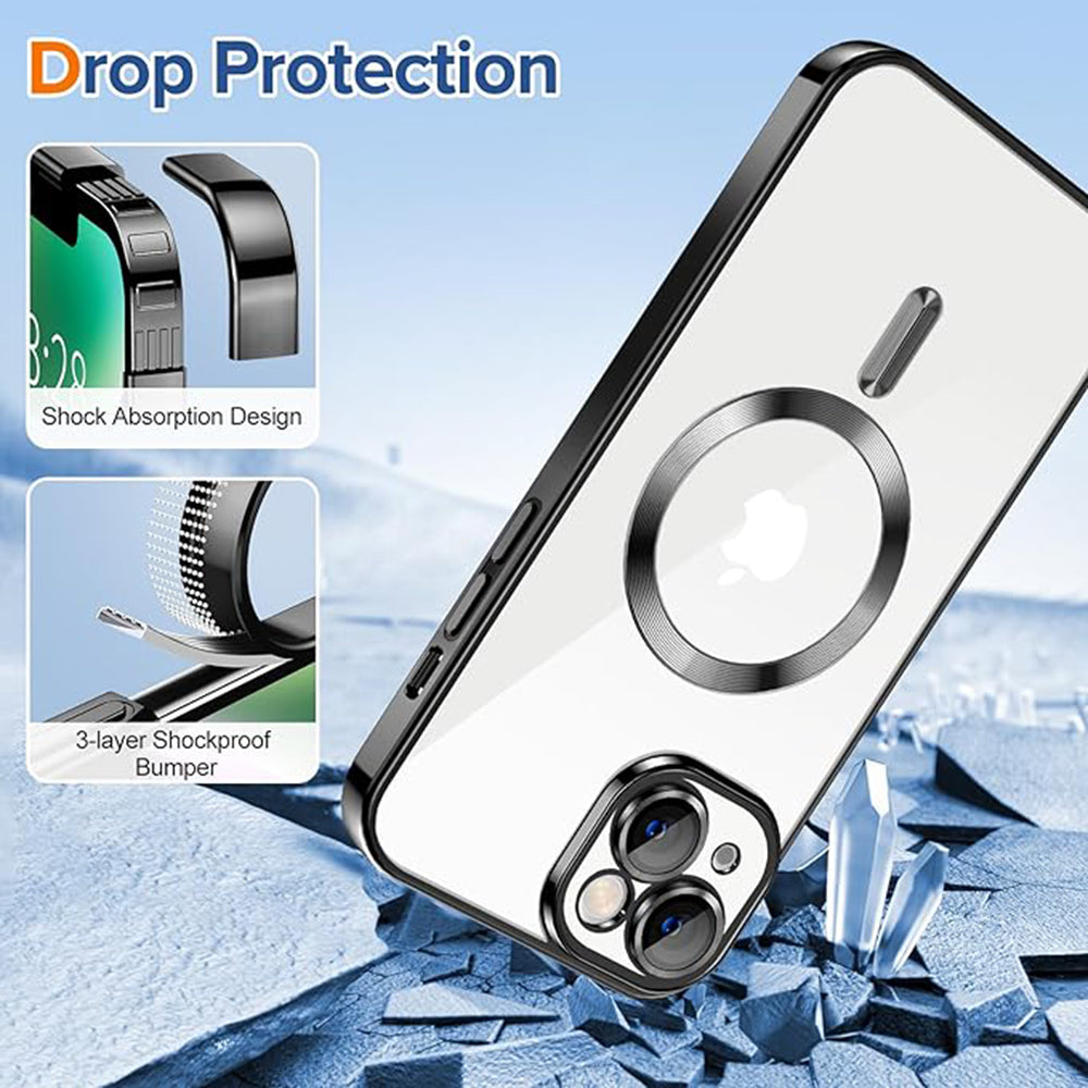 Techsuit - Luxury Crystal MagSafe - iPhone 14 Plus - Black