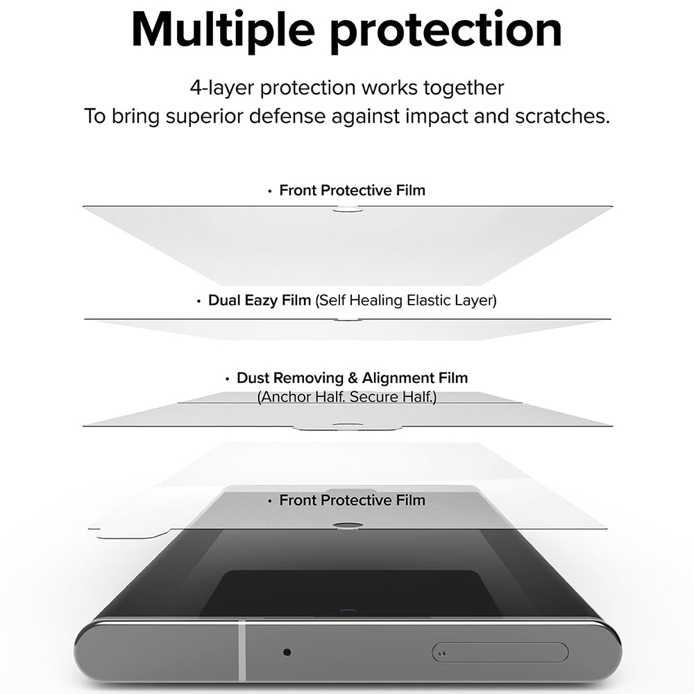 Ringke - Dual Easy Full (2 pack) - Galaxy S22 Ultra - Clear